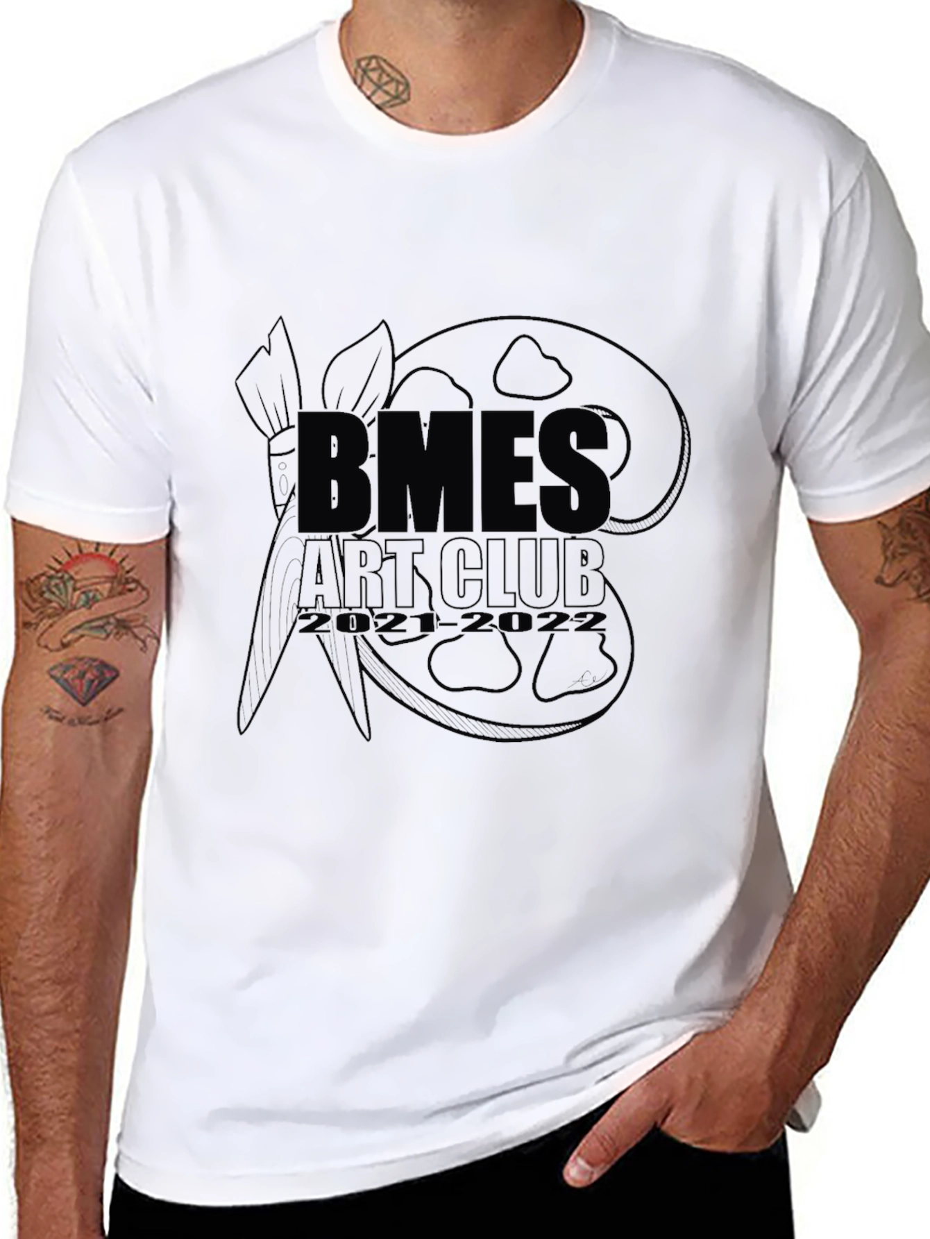 Black BMES Art Club Graphic T-Shirt