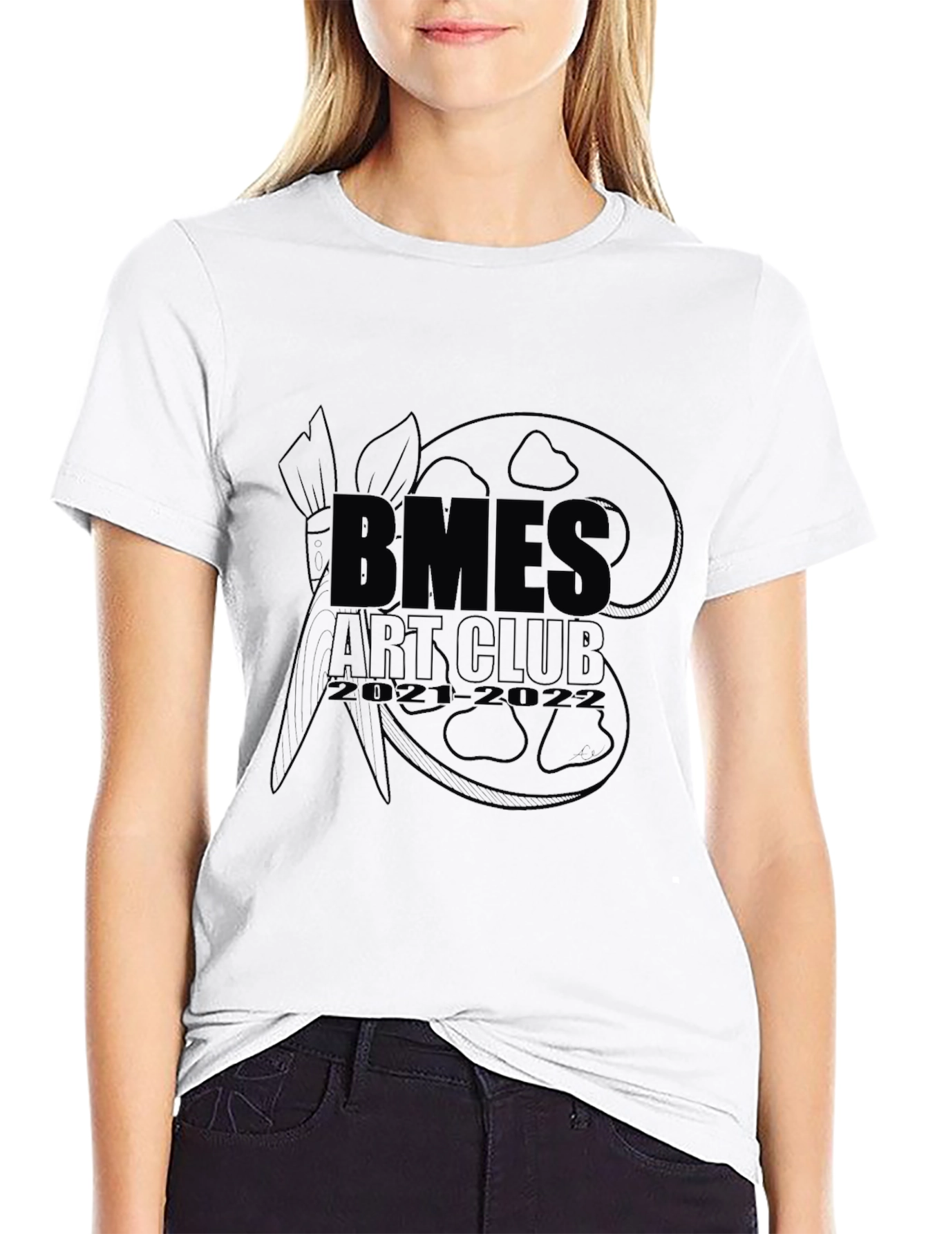Black BMES Art Club Graphic T-Shirt