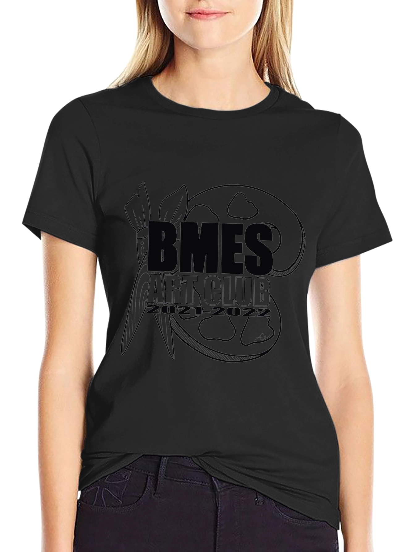 Black BMES Art Club Graphic T-Shirt