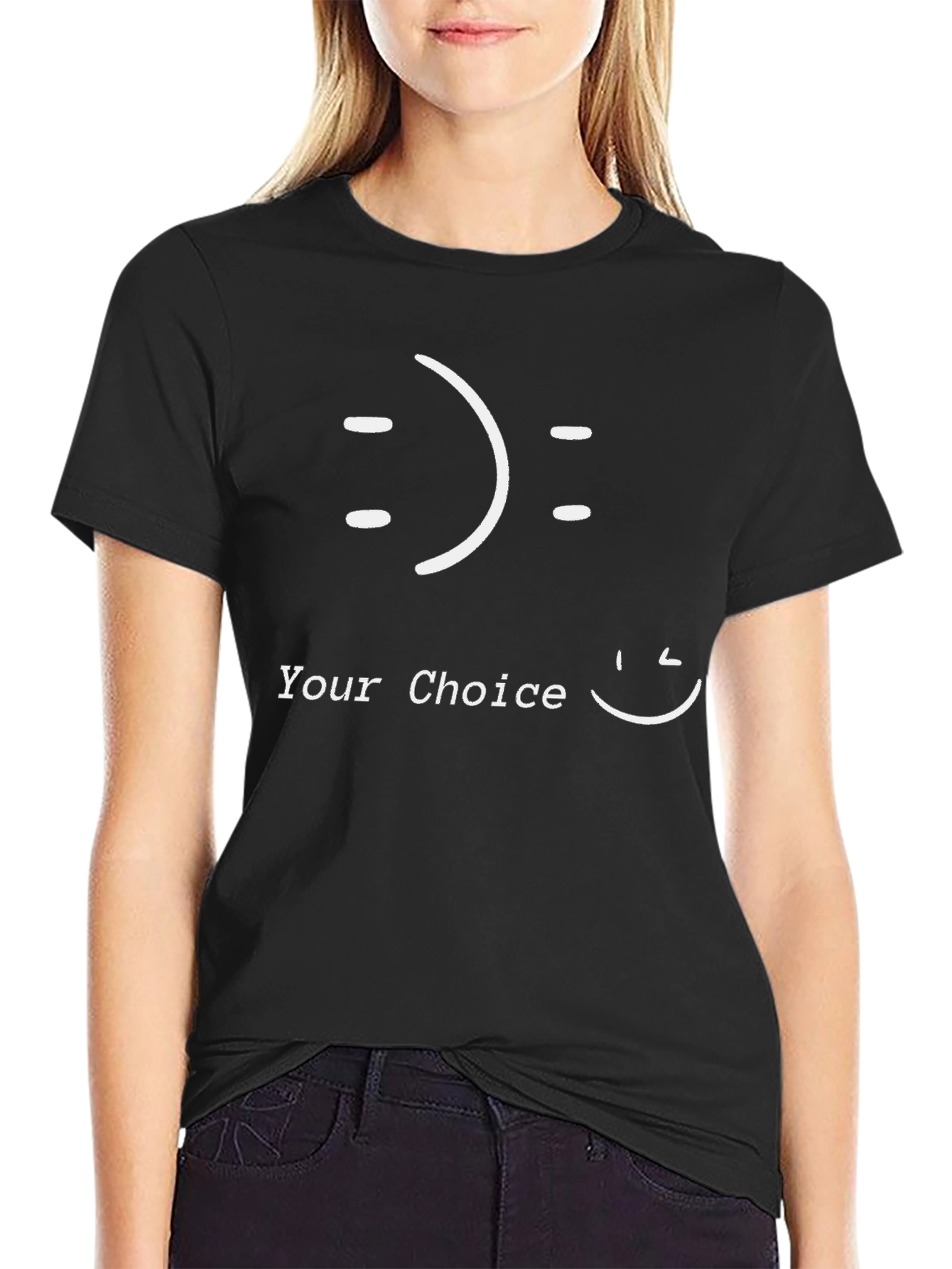 Your Choice Graphic Tee - Black Cotton Blend