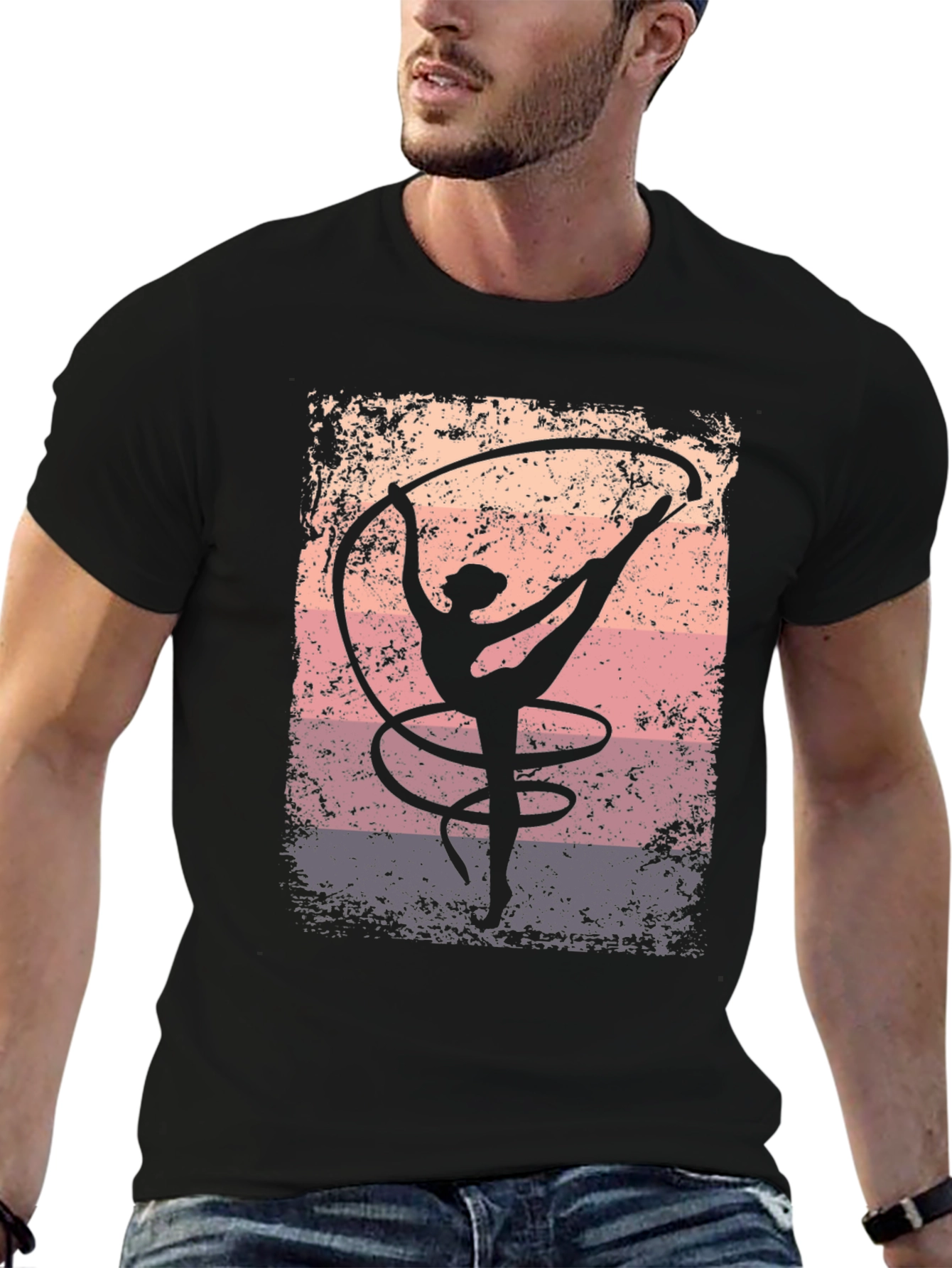 Rhythmic Gymnastics T-Shirt - Dancer Silhouette