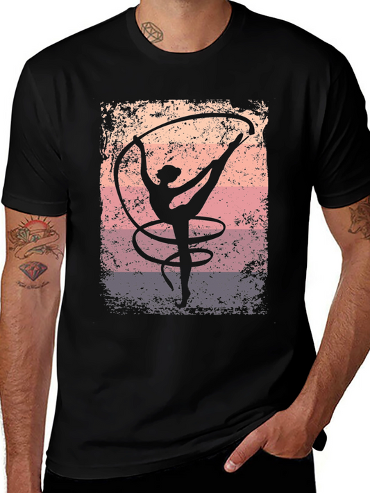 Rhythmic Gymnastics T-Shirt - Dancer Silhouette