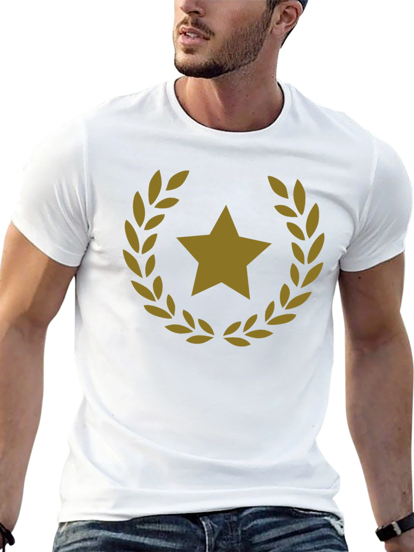 Star Laurel Black T-Shirt