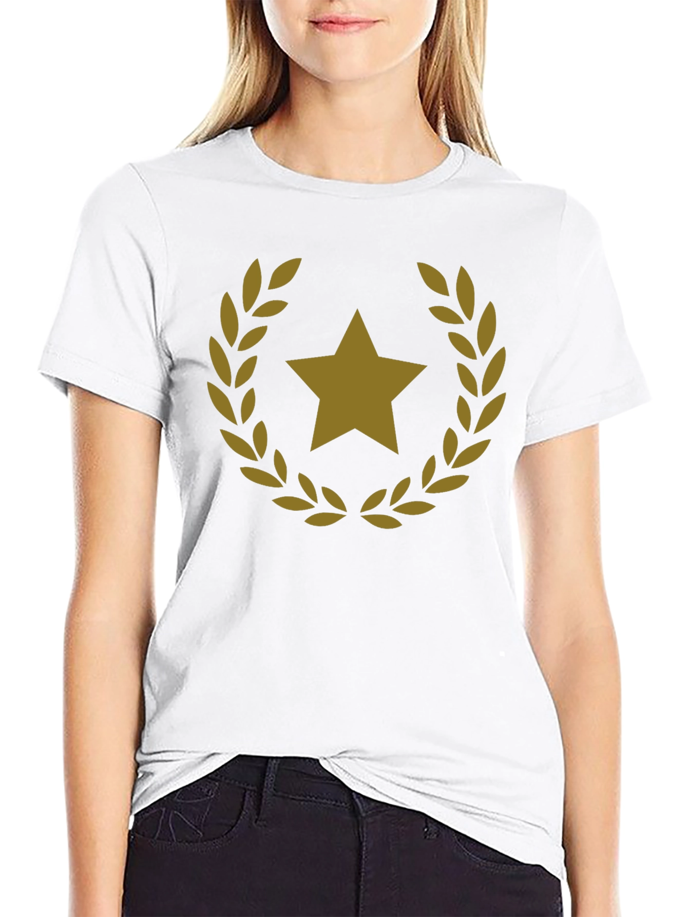 Star Laurel Black T-Shirt
