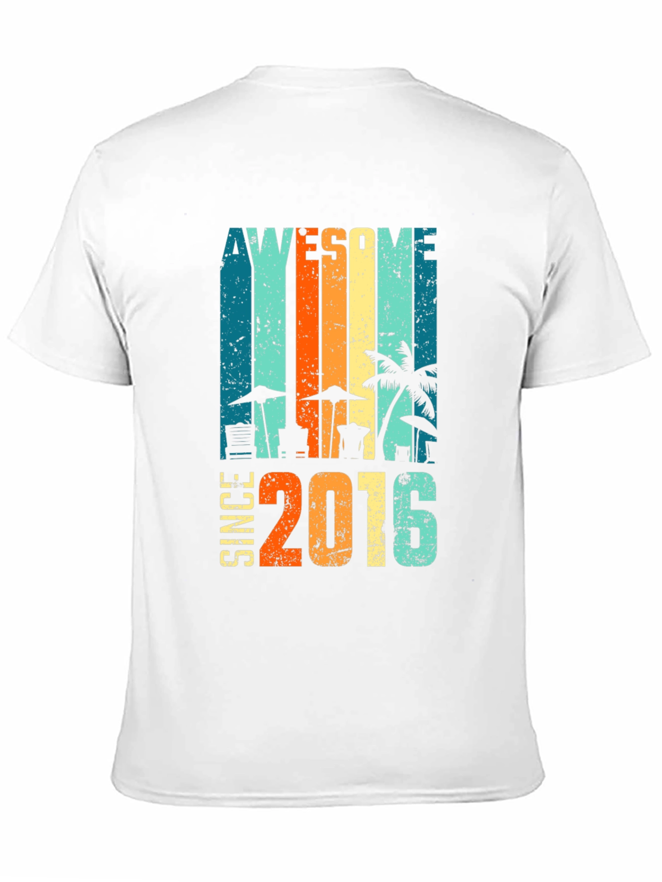 Awesome Since 2016 T-Shirt Beach Design