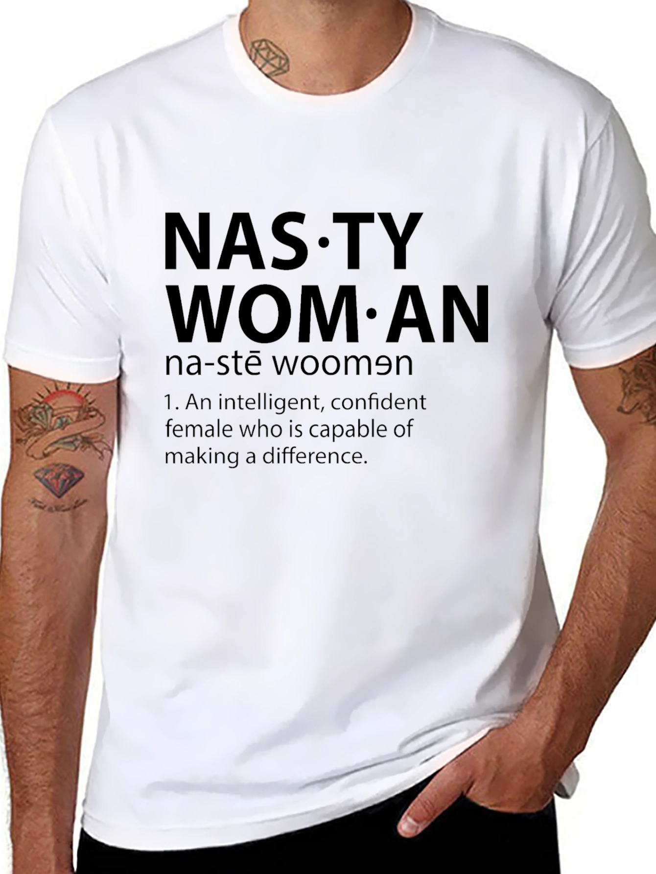 Nasty Woman Graphic Tee - Empowering Statement Shirt
