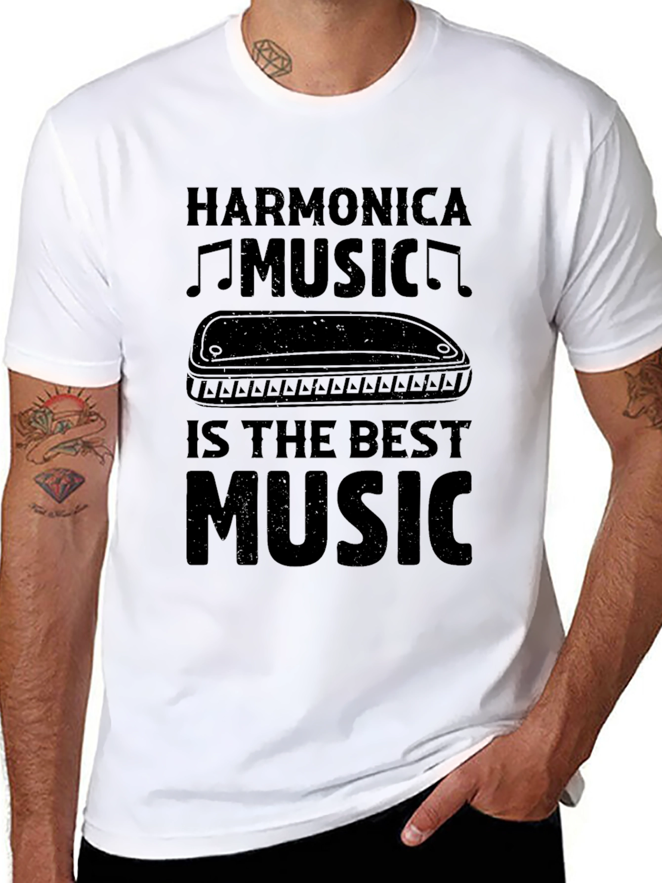 Harmonica Music T-Shirt - Best Music Tee
