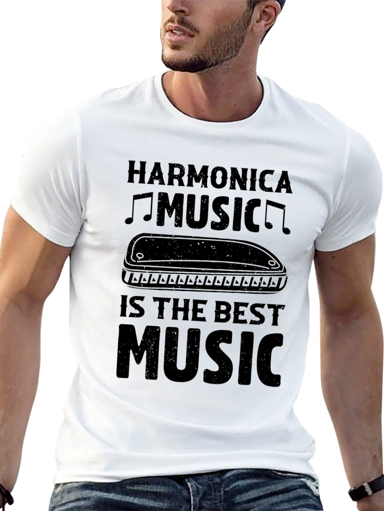Harmonica Music T-Shirt - Best Music Tee