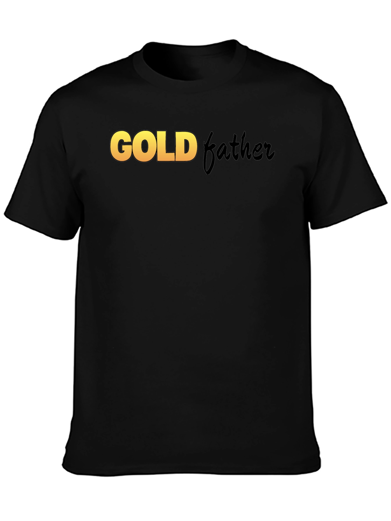 Goldfather Black T-Shirt - Stylish Graphic Tee