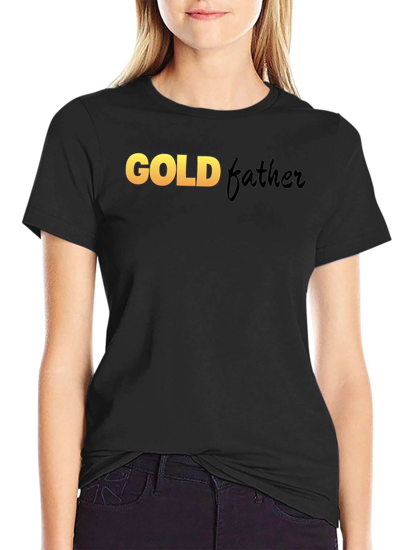 Goldfather Black T-Shirt - Stylish Graphic Tee