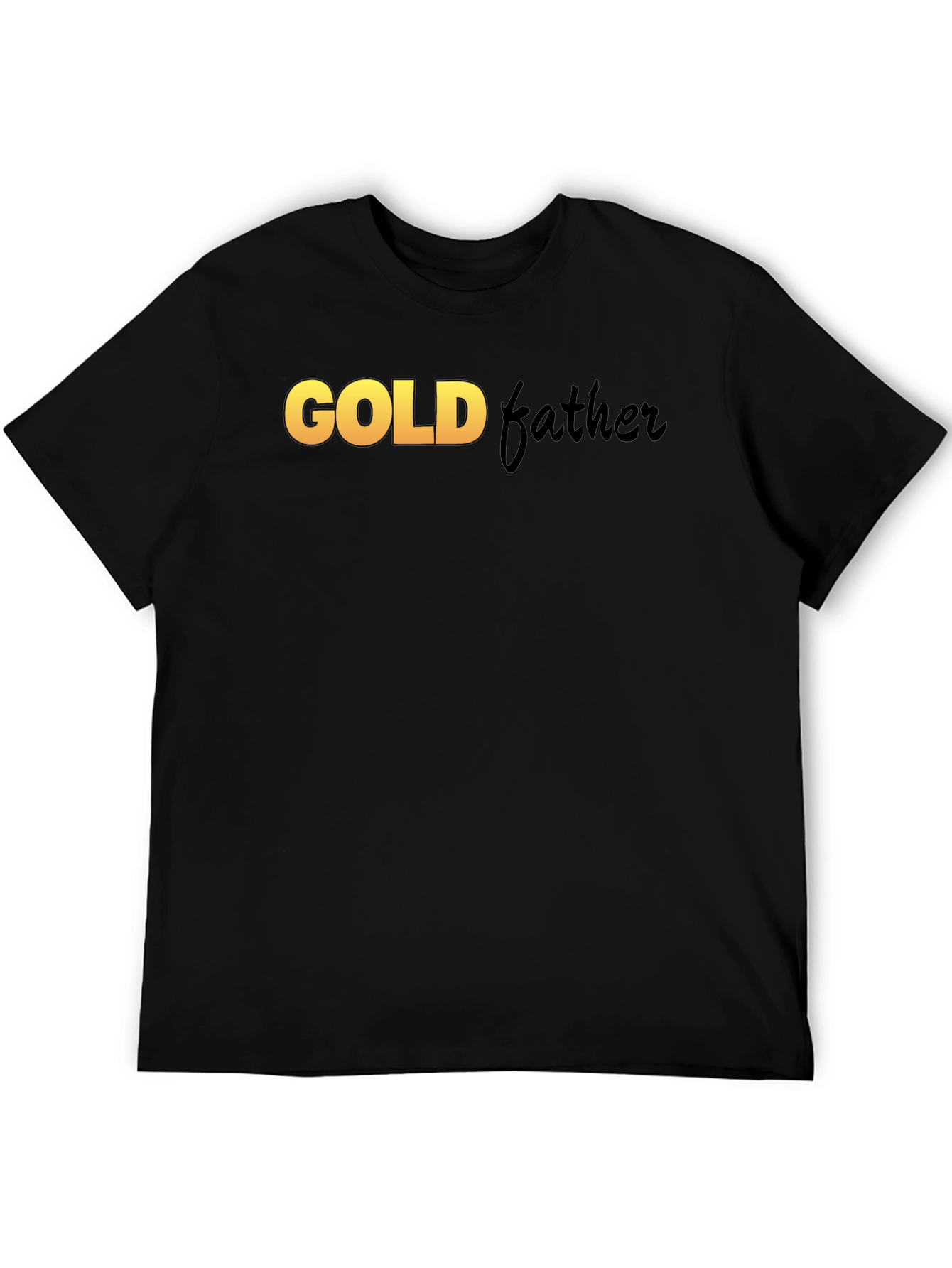 Goldfather Black T-Shirt - Stylish Graphic Tee