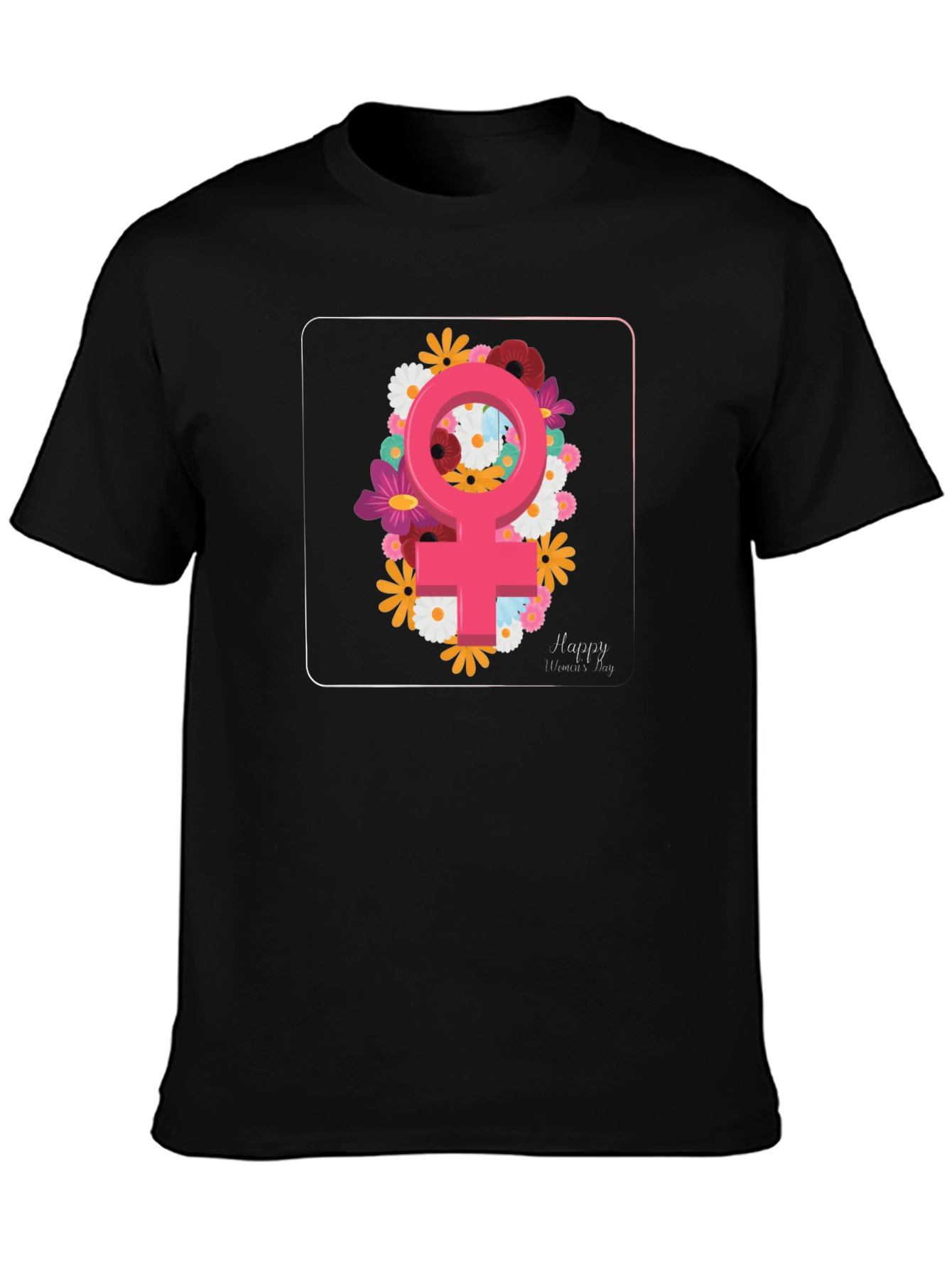 Floral Womans Day T-Shirt - Graphic Tee