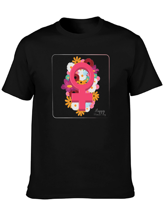 Floral Womans Day T-Shirt - Graphic Tee