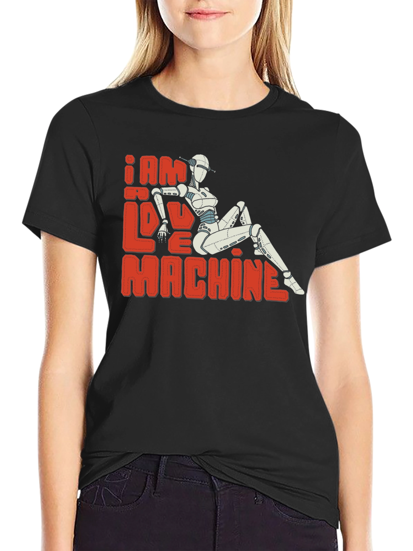 I Am Love Machine T-Shirt - Sci-Fi Robot Design