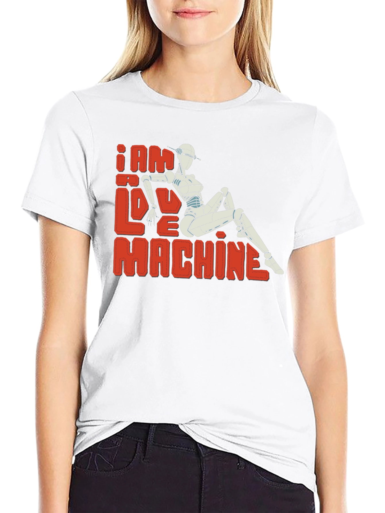 I Am Love Machine T-Shirt - Sci-Fi Robot Design