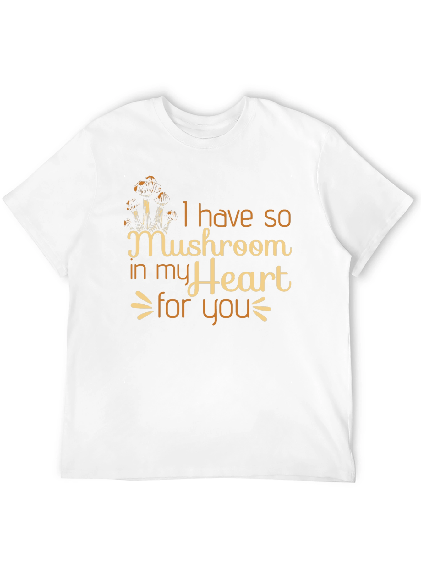 Mushroom Heart Graphic T-Shirt - Loveable Design