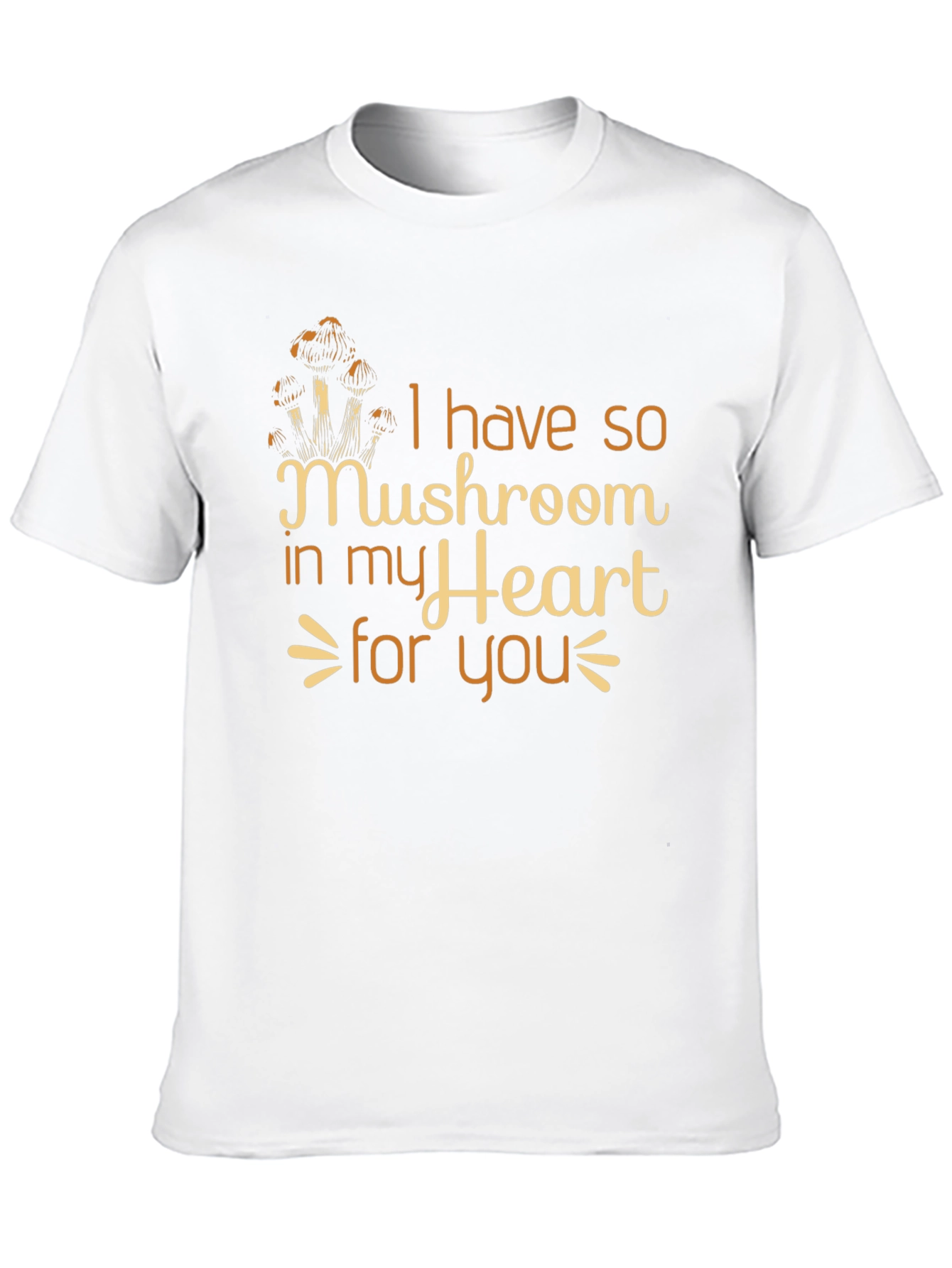 Mushroom Heart Graphic T-Shirt - Loveable Design