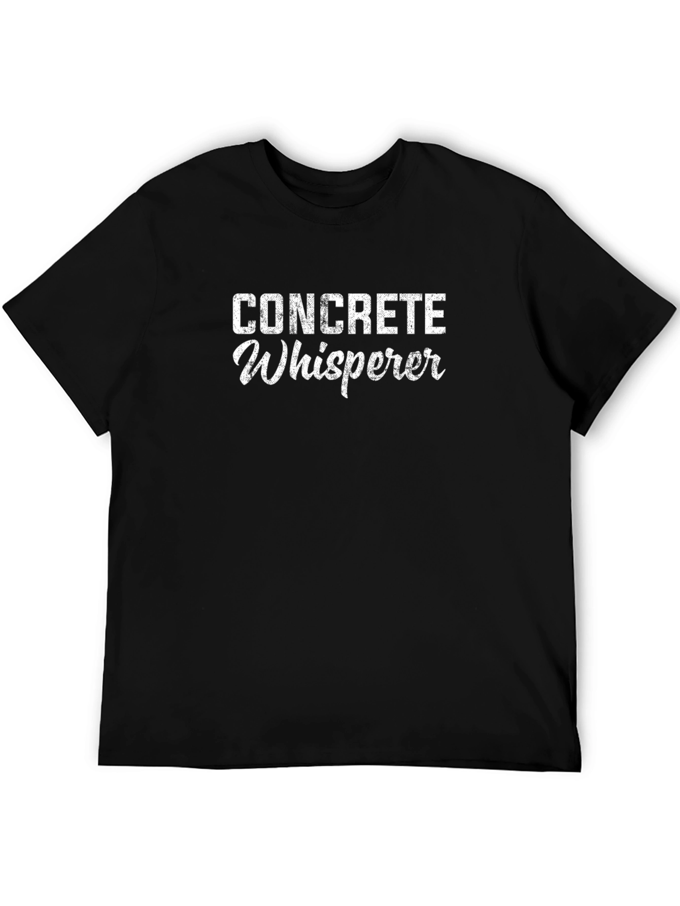 Concrete Whisperer T-Shirt - Black Crew Neck Tee