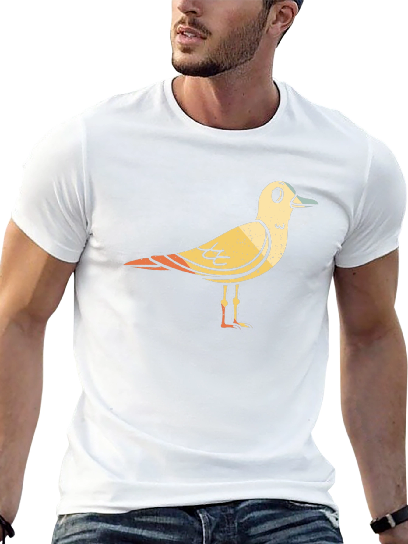 Seagull Graphic Black T-Shirt