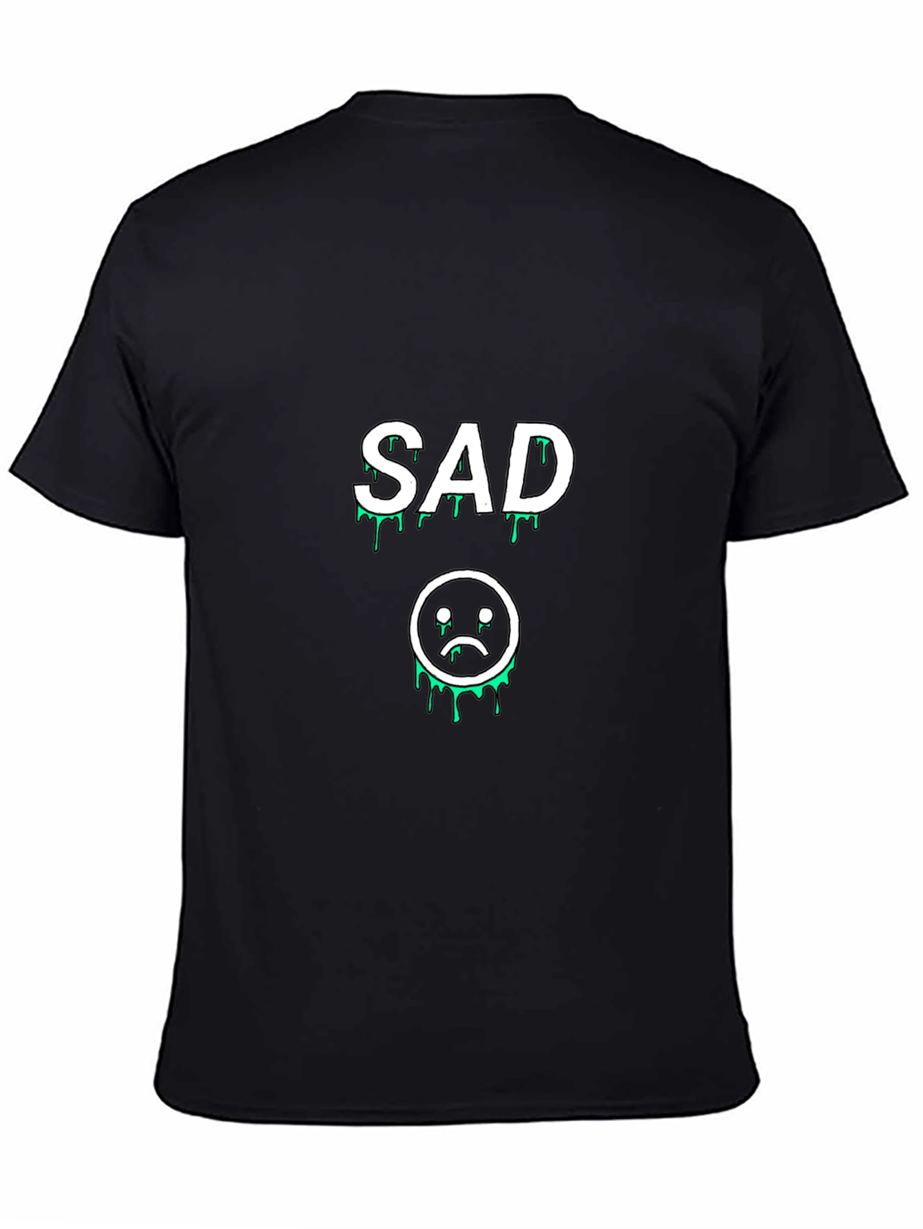Sad Drip Graphic Black Tee