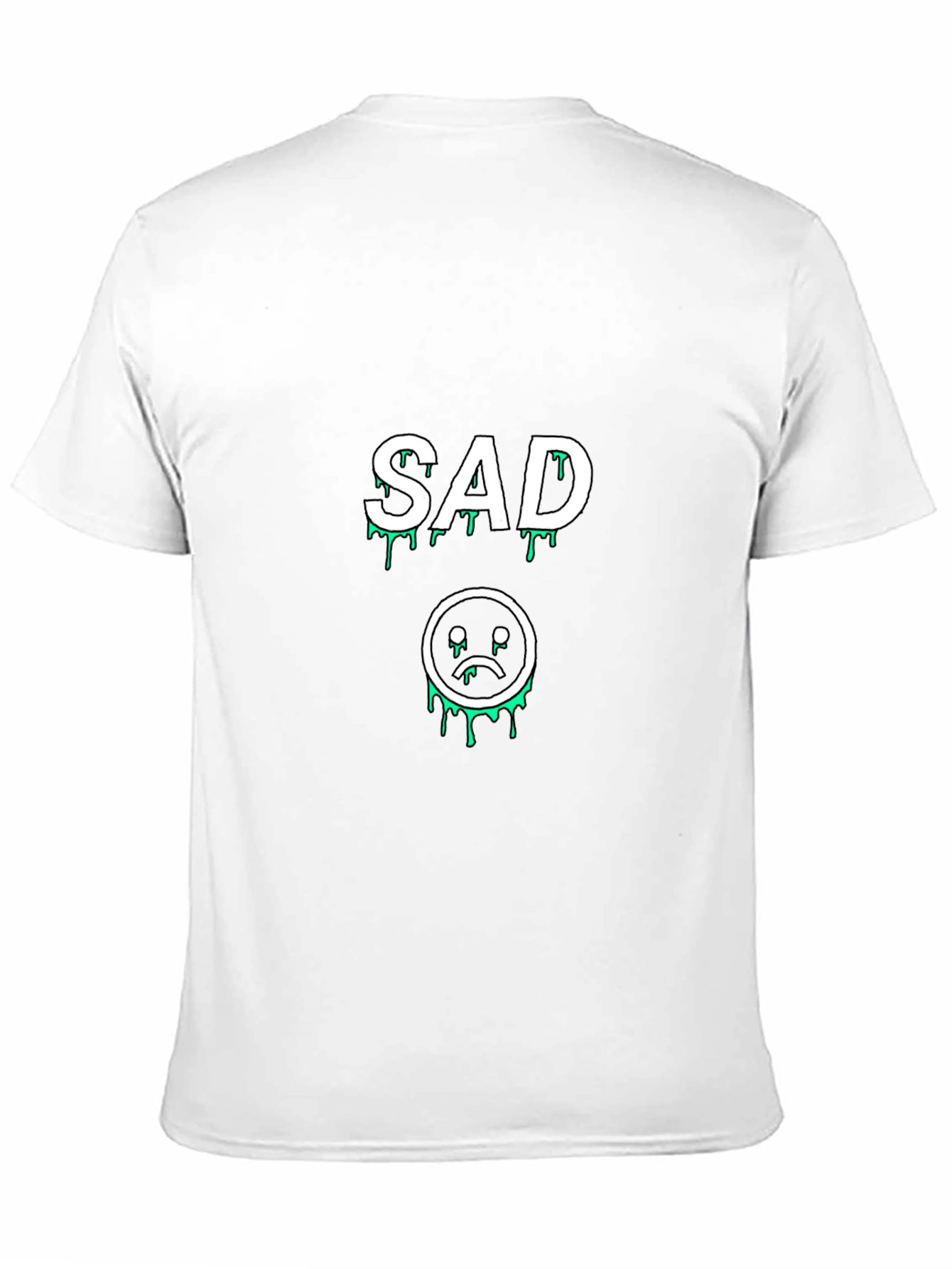 Sad Drip Graphic Black Tee