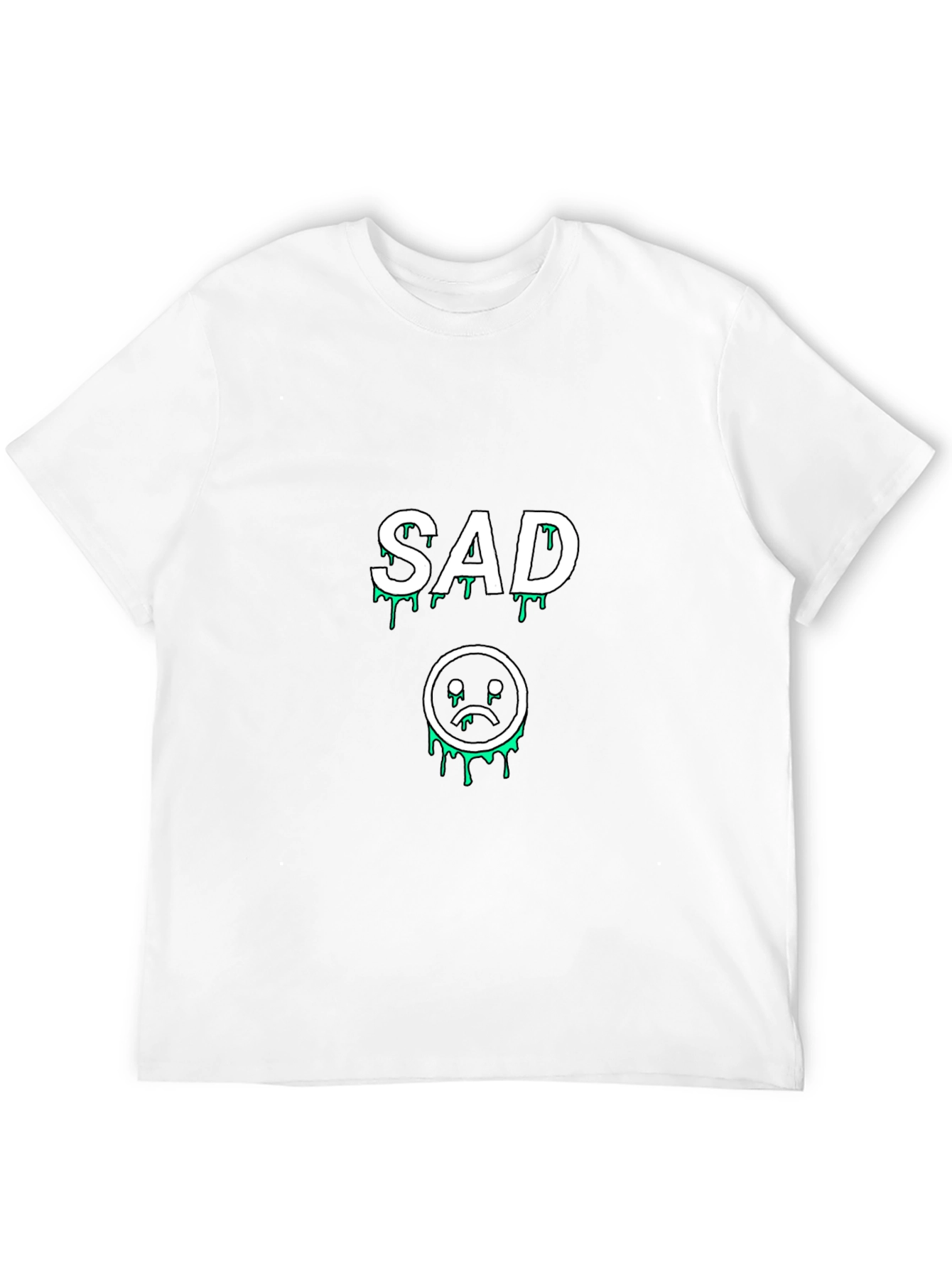 Sad Drip Graphic Black Tee