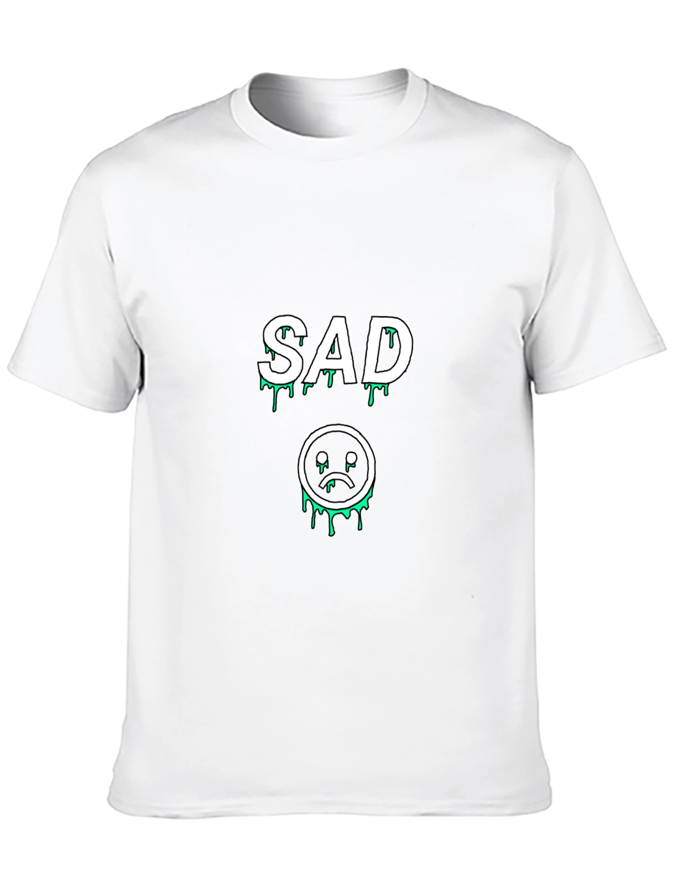 Sad Drip Graphic Black Tee