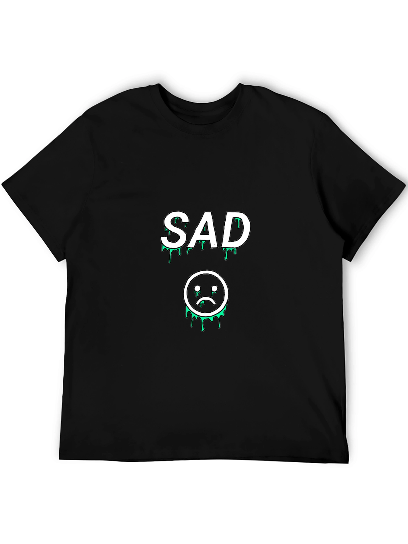 Sad Drip Graphic Black Tee
