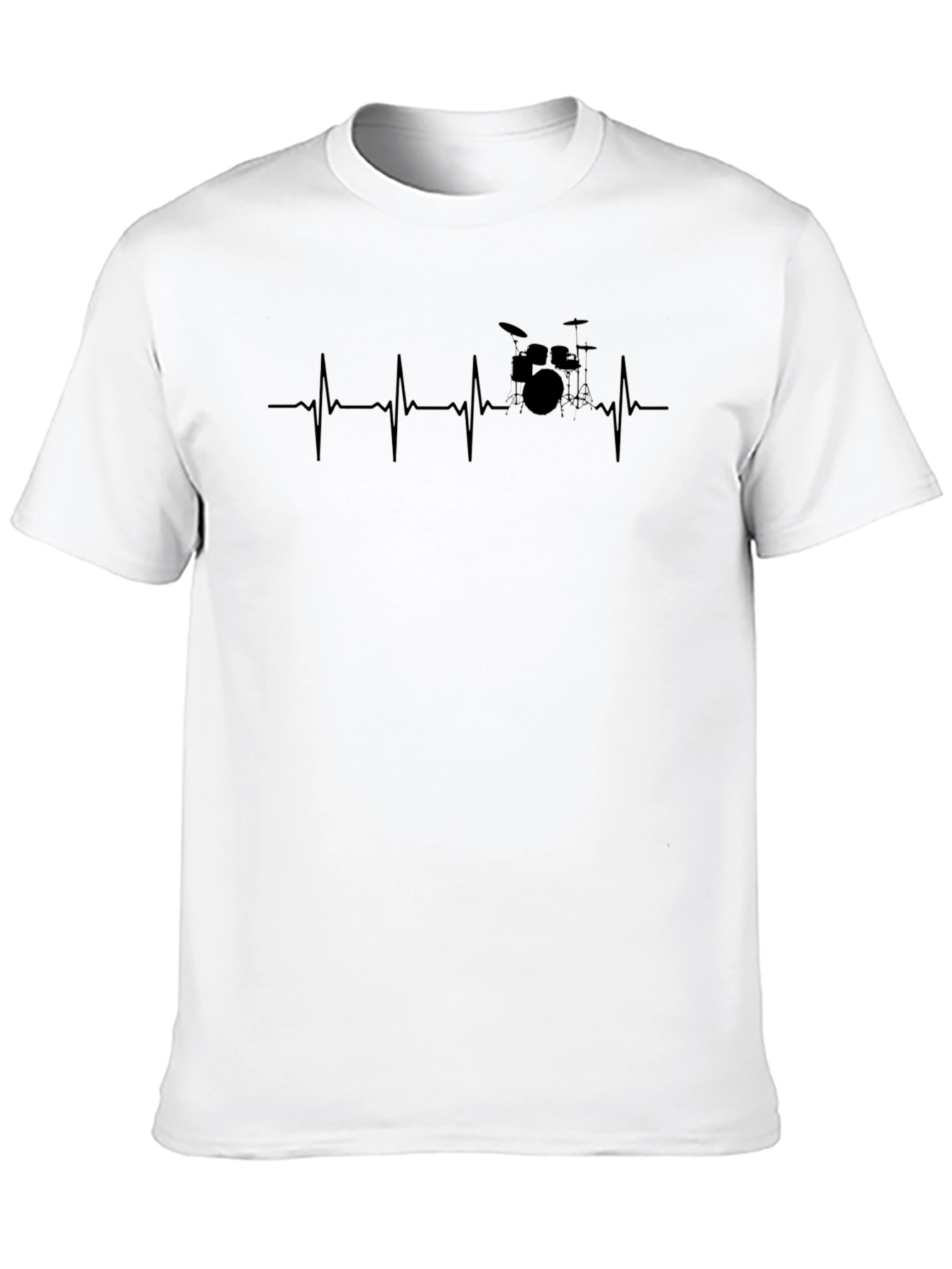 Drumbeat Heartbeat Graphic T-Shirt - Musician Gift