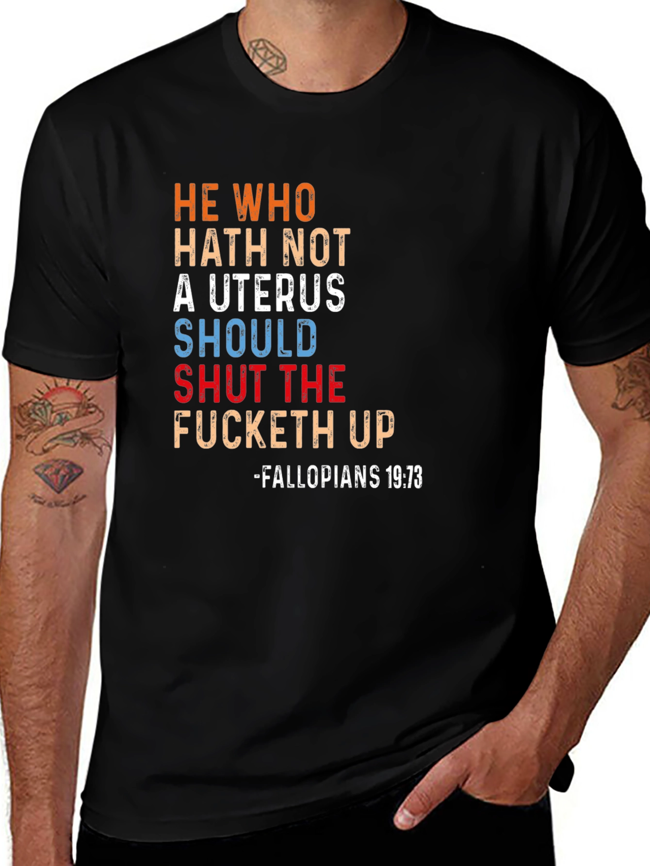 He Who Hath Not A Uterus T-Shirt