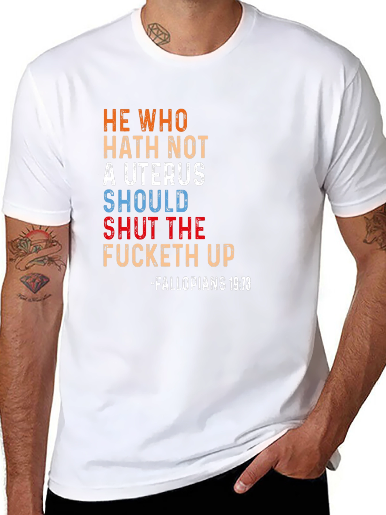 He Who Hath Not A Uterus T-Shirt