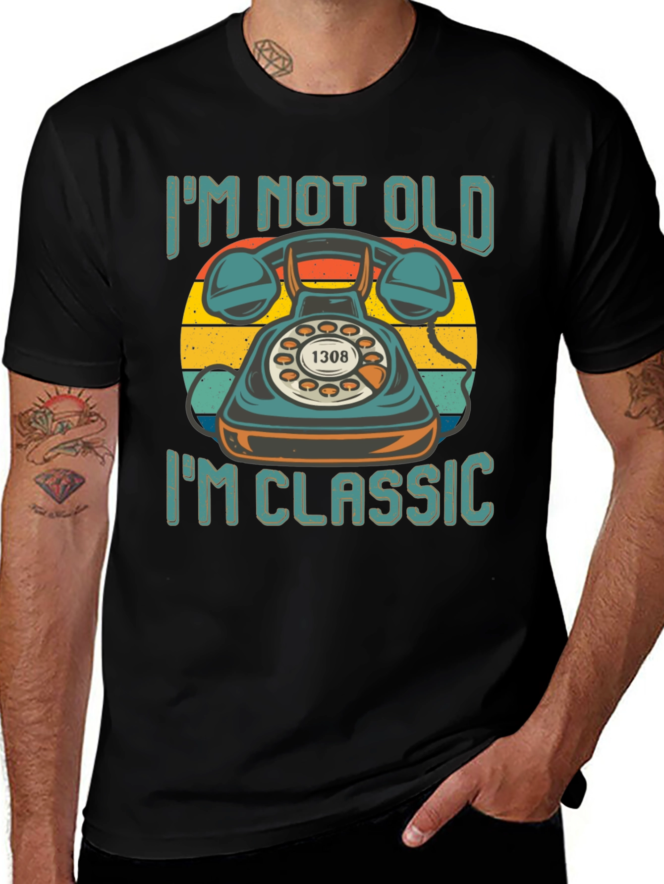 Retro Telephone T-Shirt - Im Not Old Im Classic