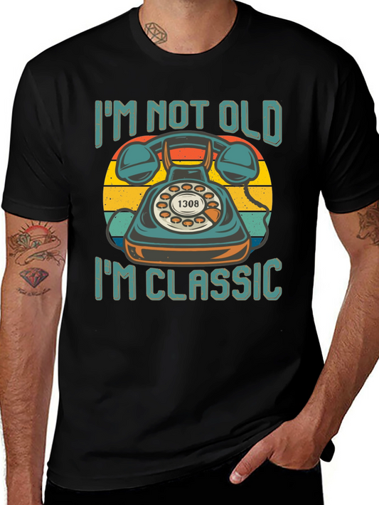 Retro Telephone T-Shirt - Im Not Old Im Classic