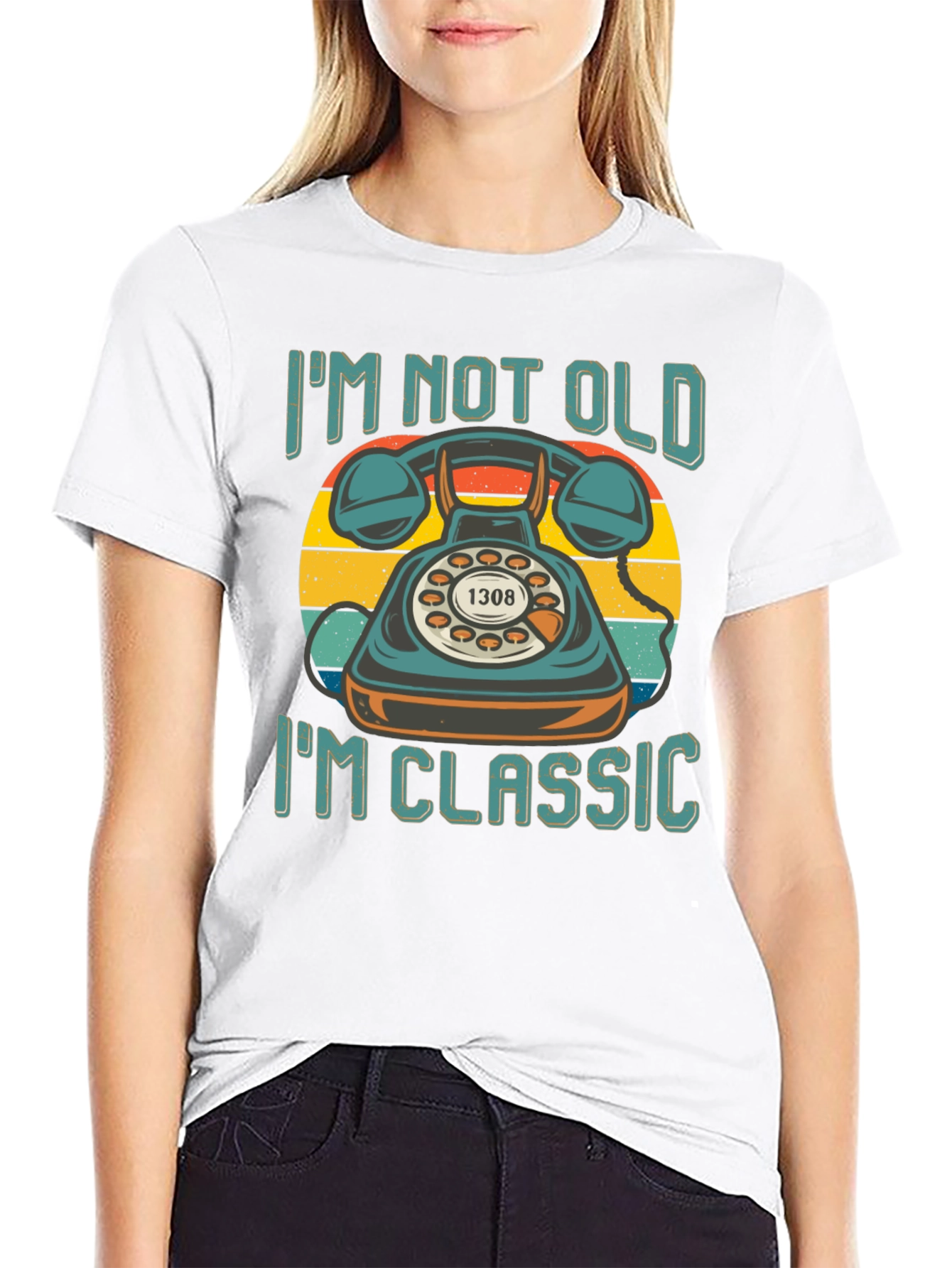 Retro Telephone T-Shirt - Im Not Old Im Classic