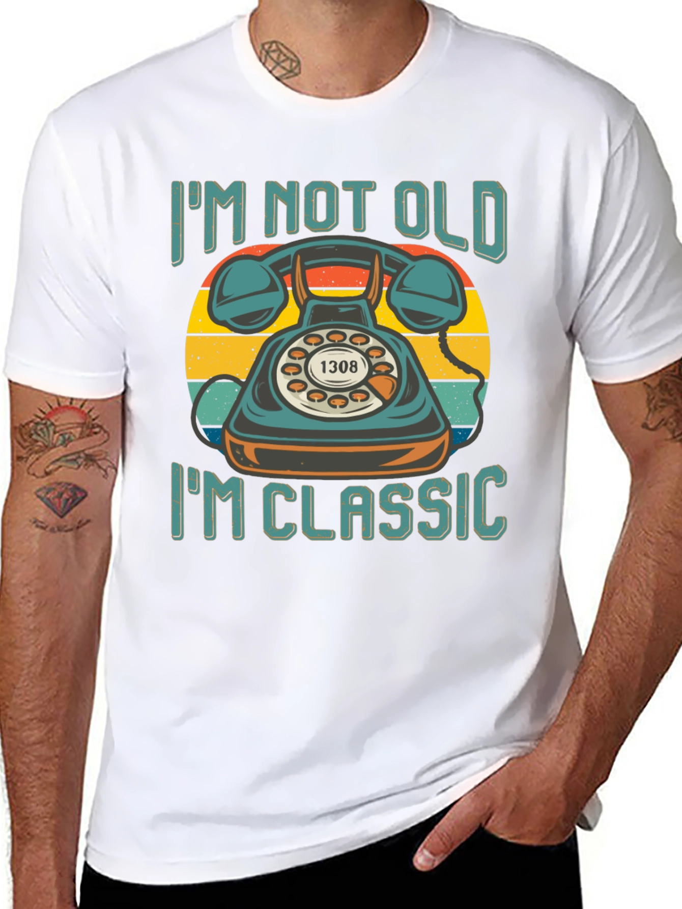 Retro Telephone T-Shirt - Im Not Old Im Classic
