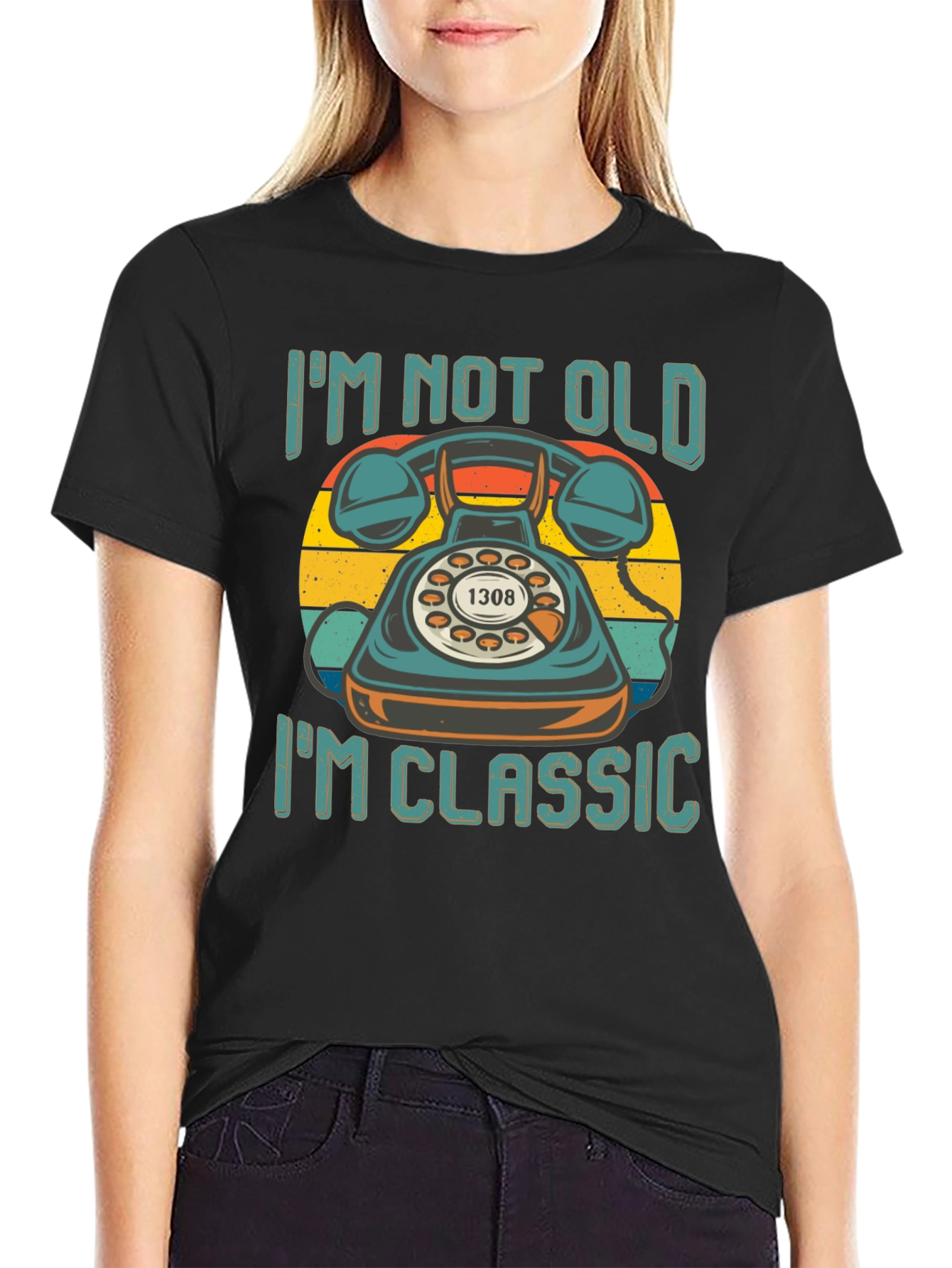 Retro Telephone T-Shirt - Im Not Old Im Classic