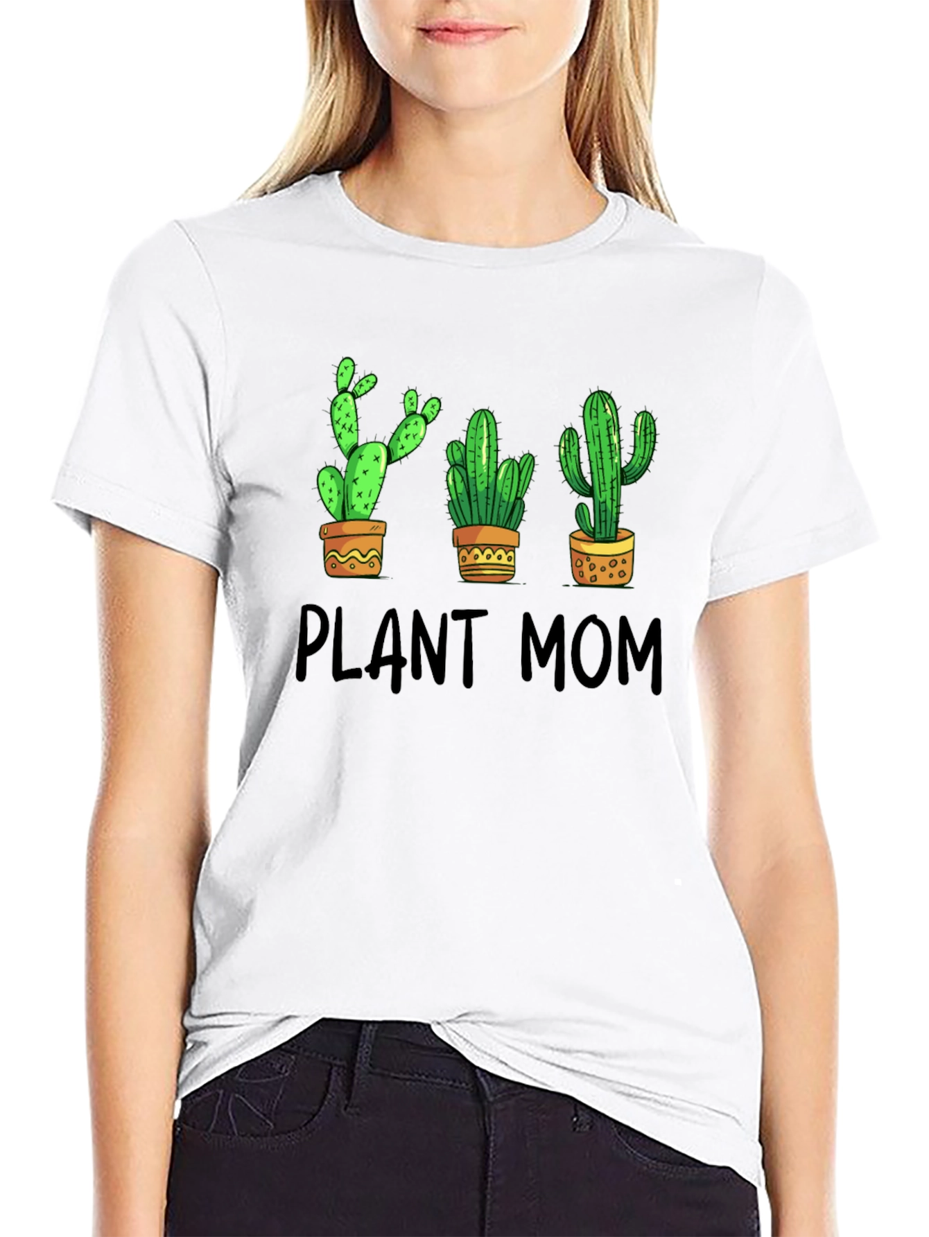 Plant Mom Cactus Graphic T-Shirt