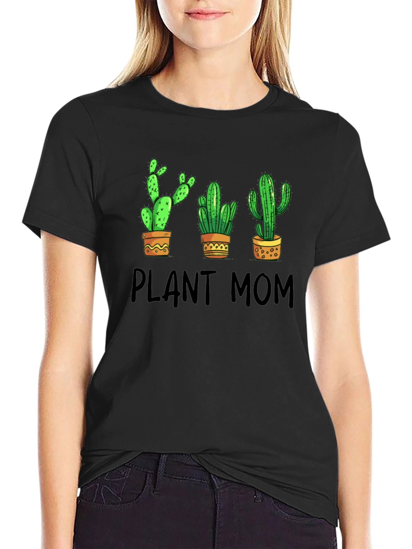 Plant Mom Cactus Graphic T-Shirt