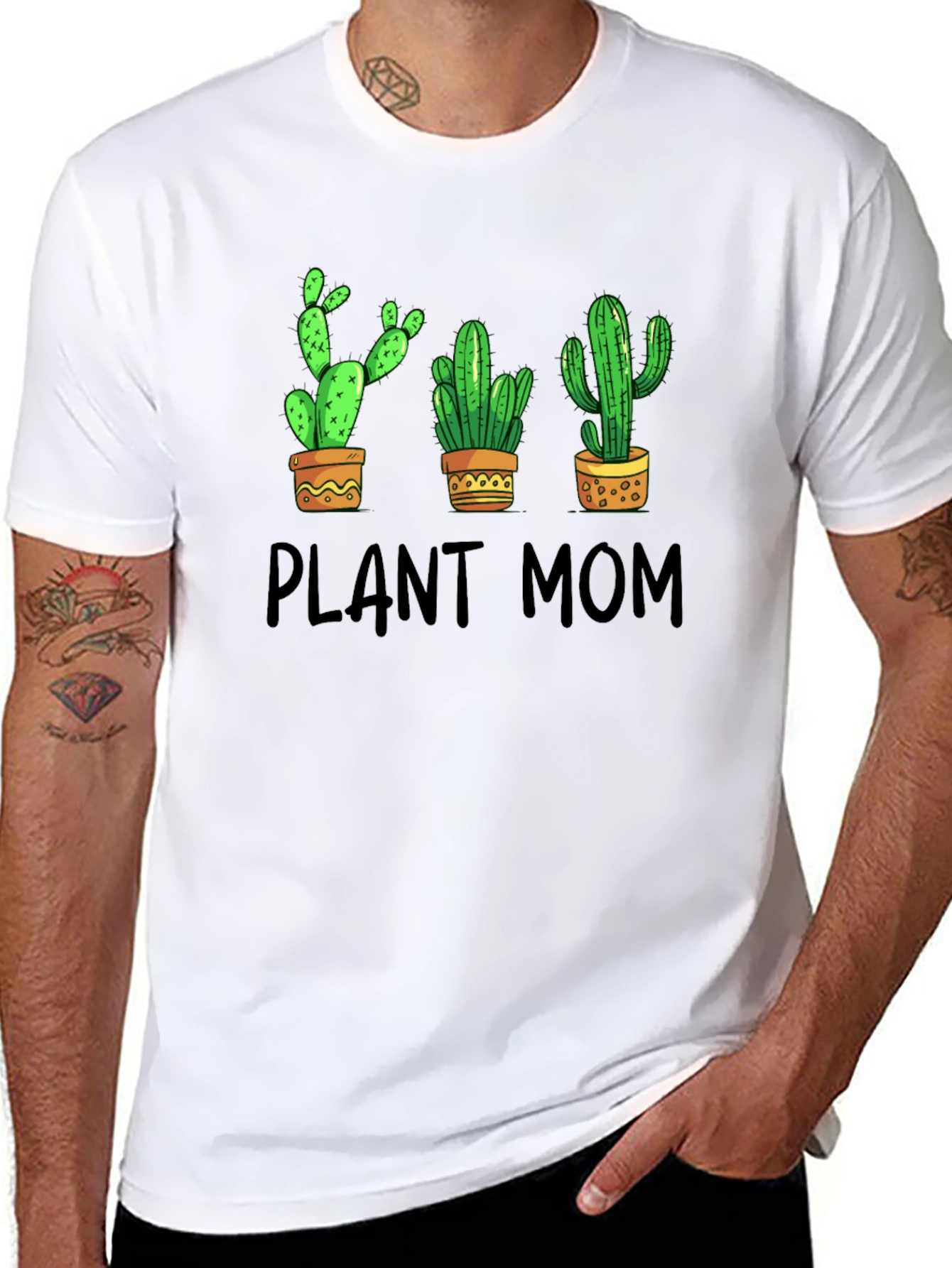 Plant Mom Cactus Graphic T-Shirt