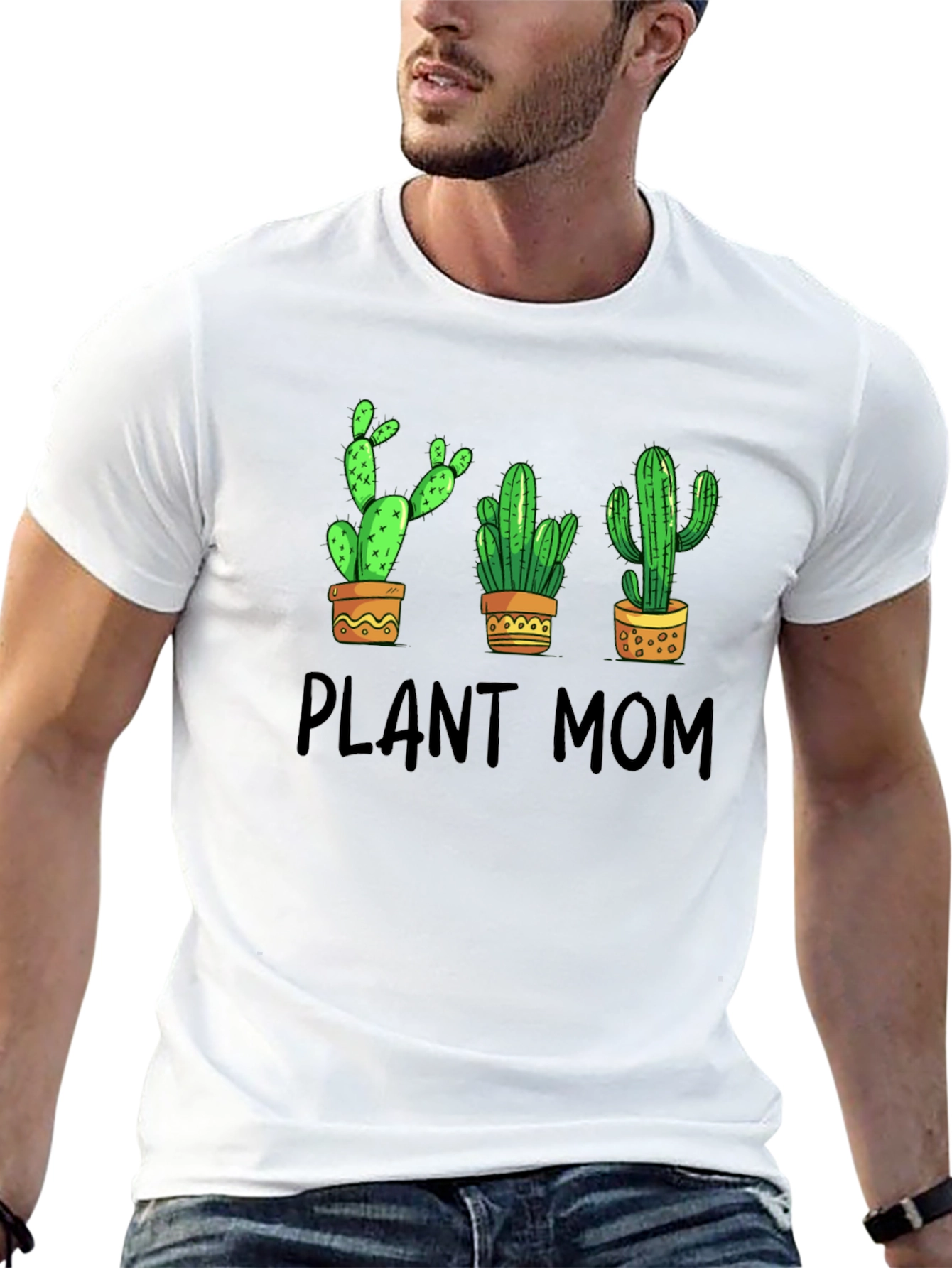 Plant Mom Cactus Graphic T-Shirt