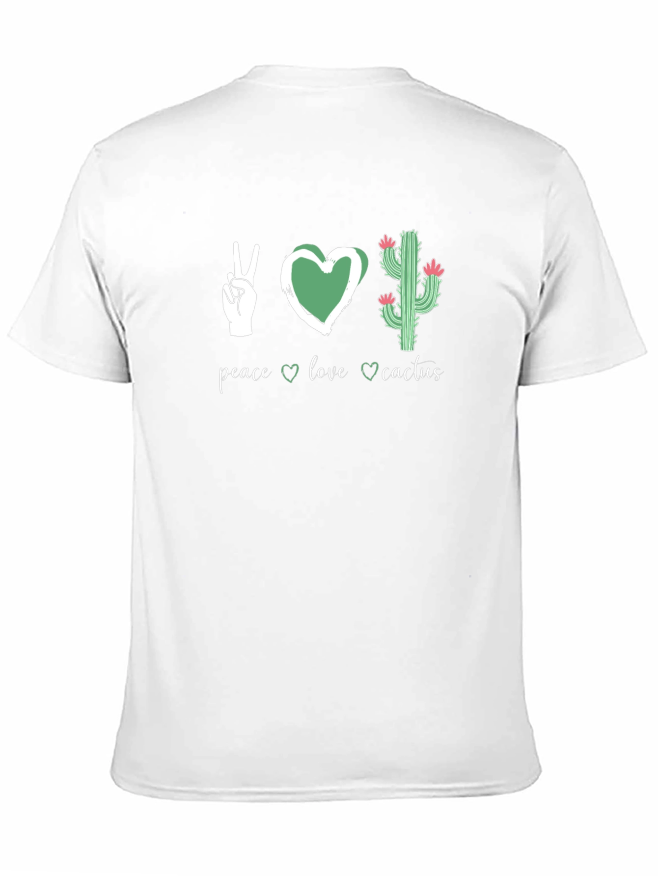Peace Love Cactus Graphic Tee - Black