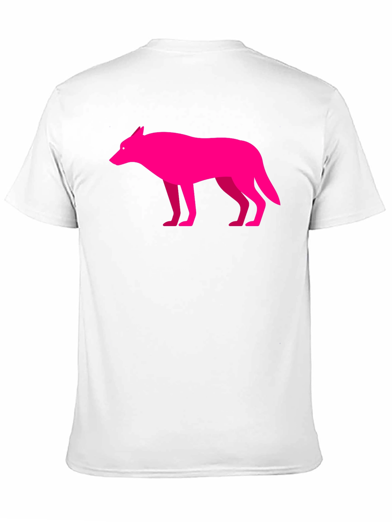 Pink Wolf Graphic Black T-Shirt