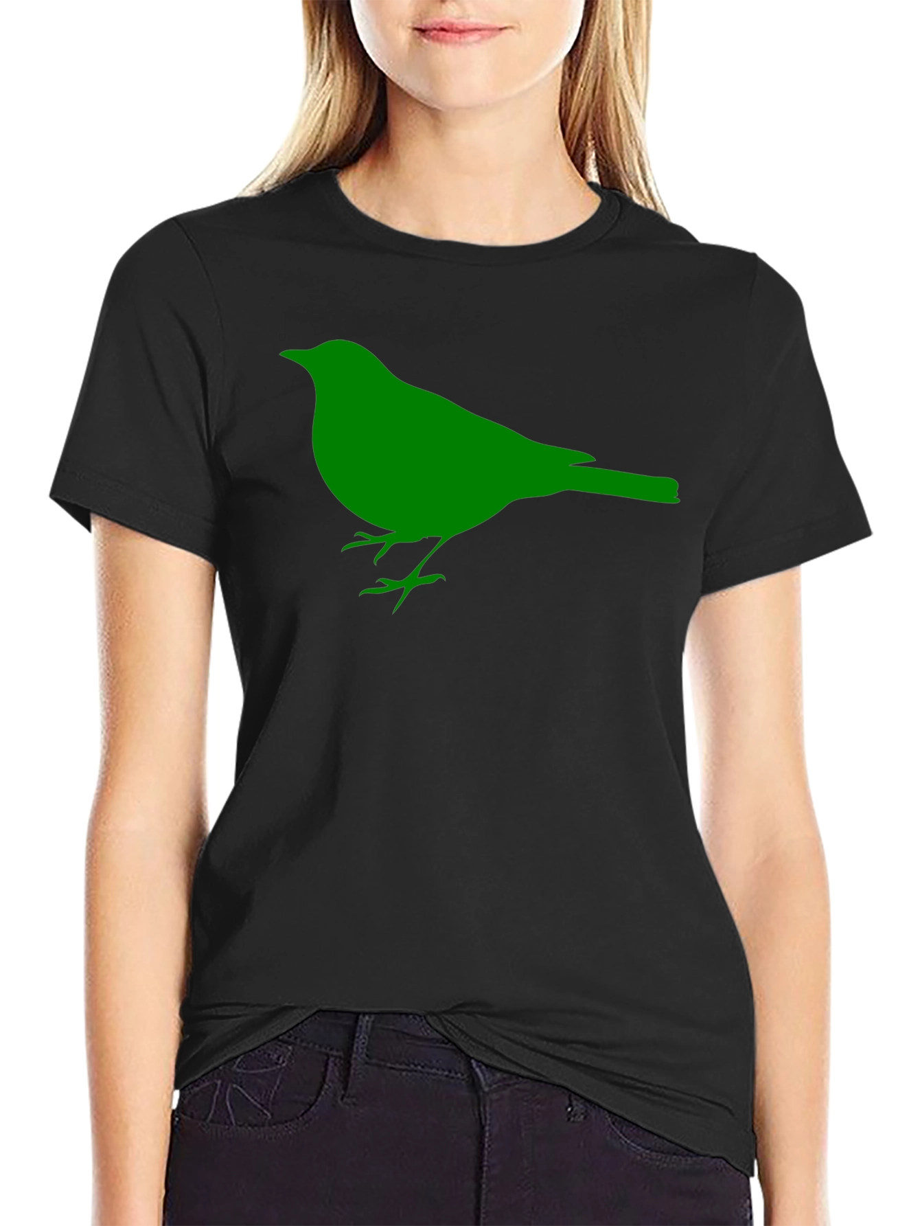 Bird Graphic Tee - Mens Black Short Sleeve