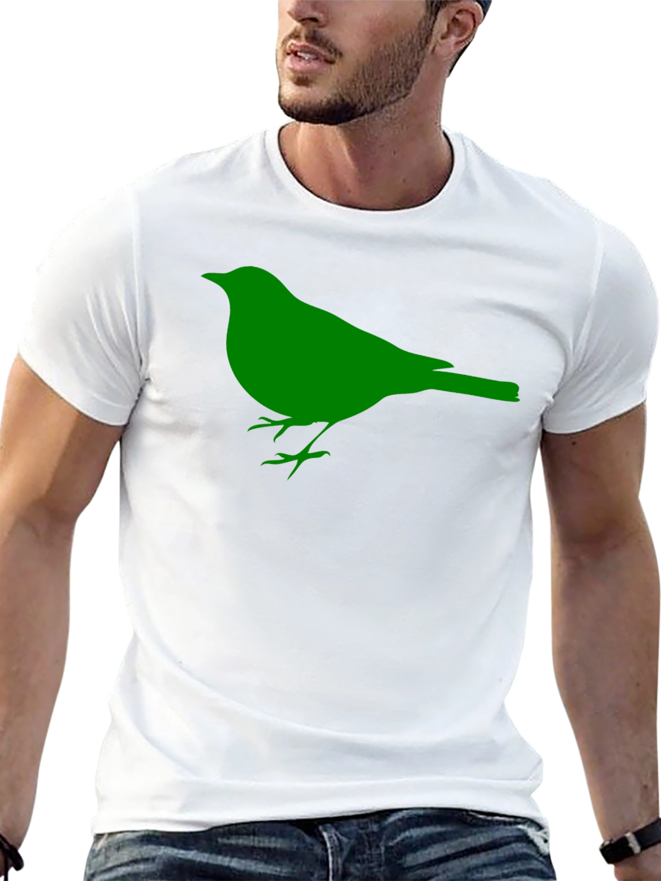 Bird Graphic Tee - Mens Black Short Sleeve