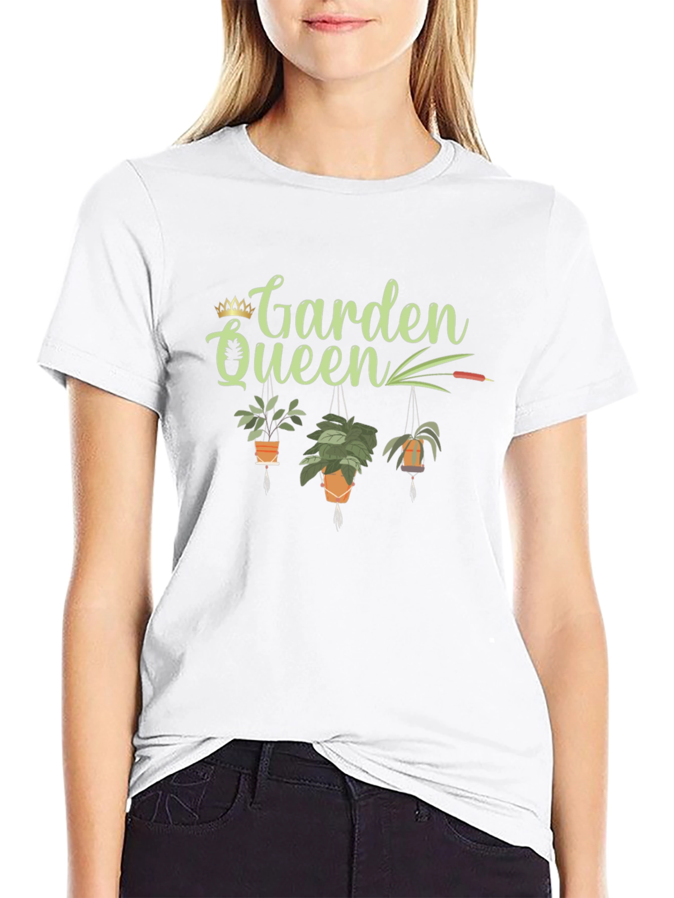 Garden Queen Graphic Tee - Black