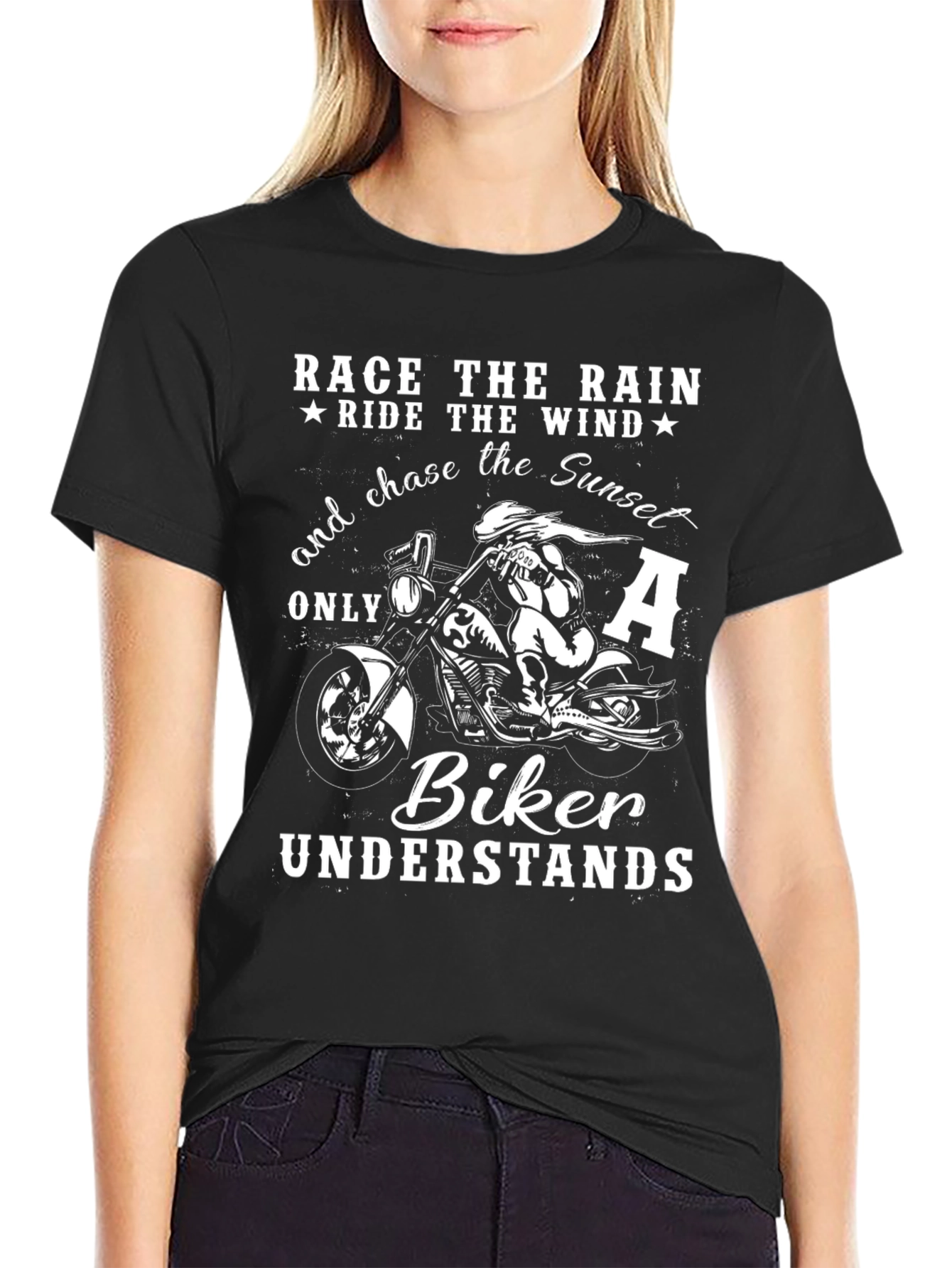 Biker T-Shirt - Race The Rain