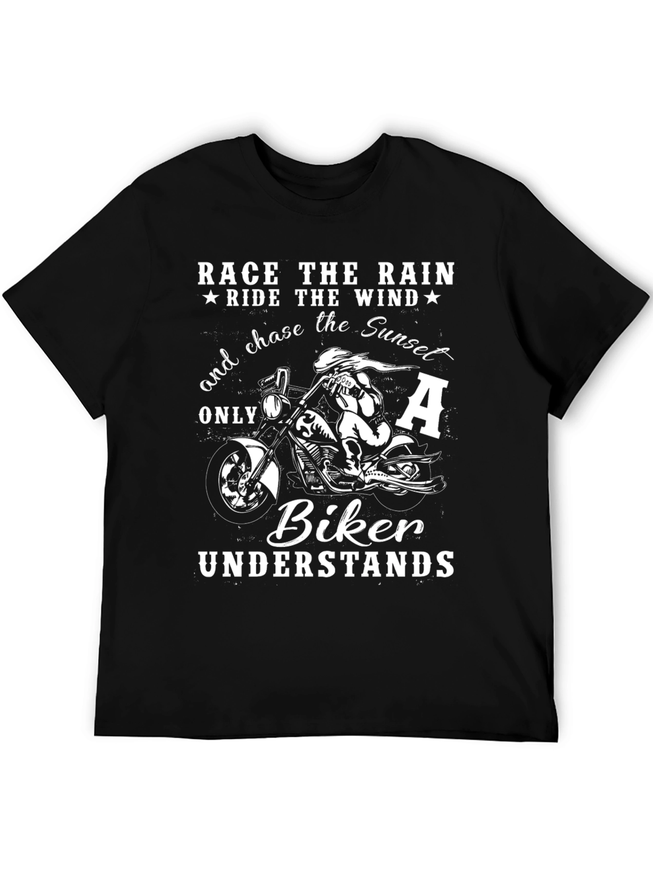 Biker T-Shirt - Race The Rain