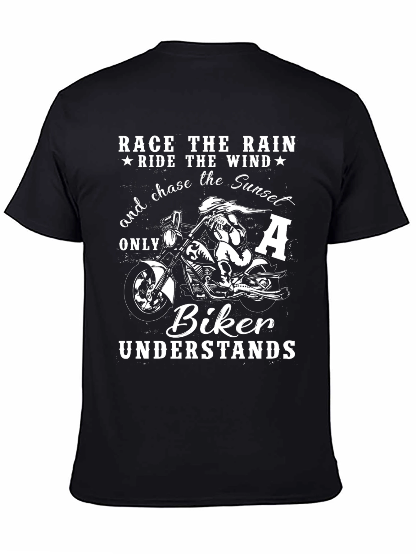 Biker T-Shirt - Race The Rain