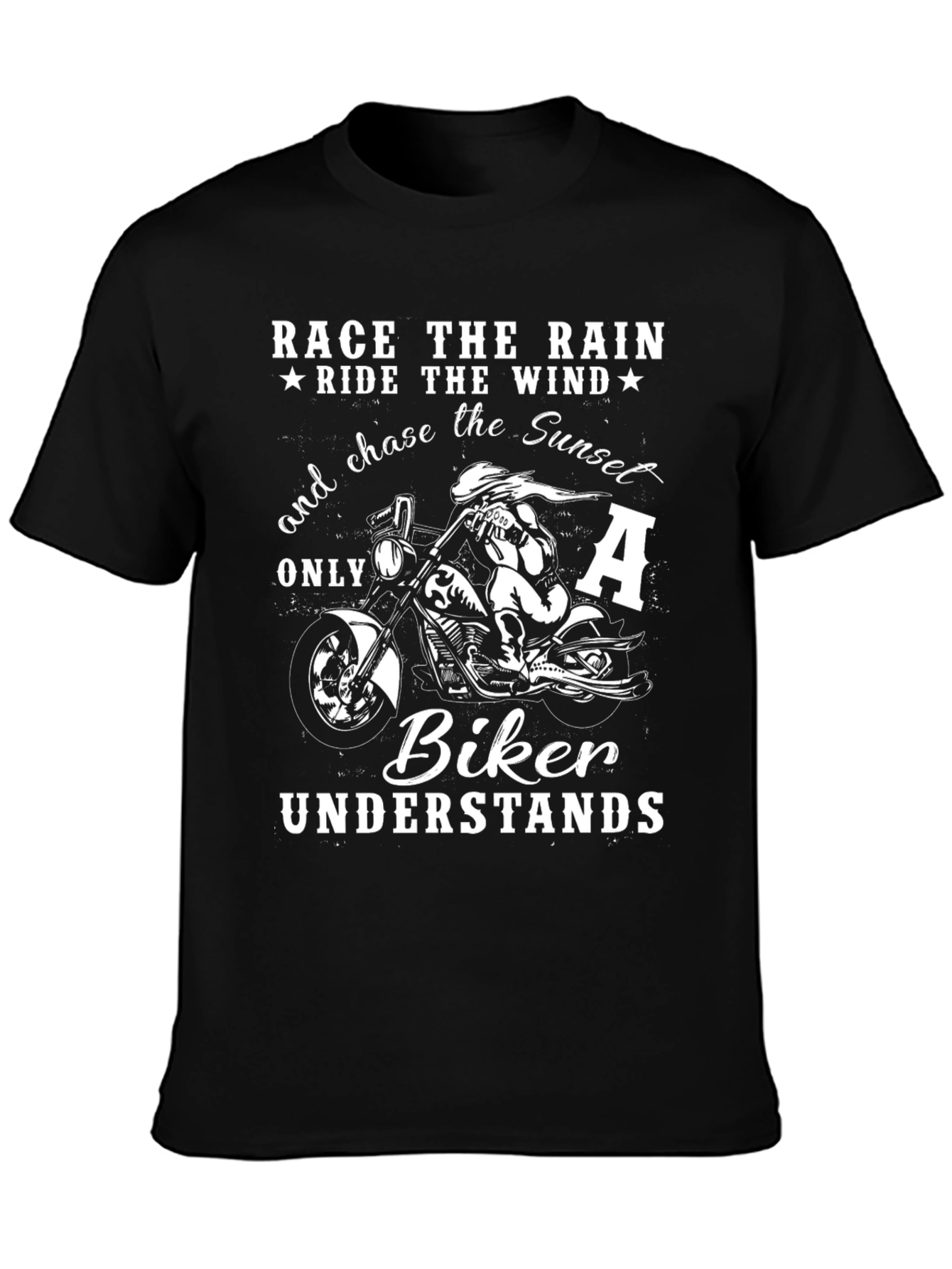 Biker T-Shirt - Race The Rain