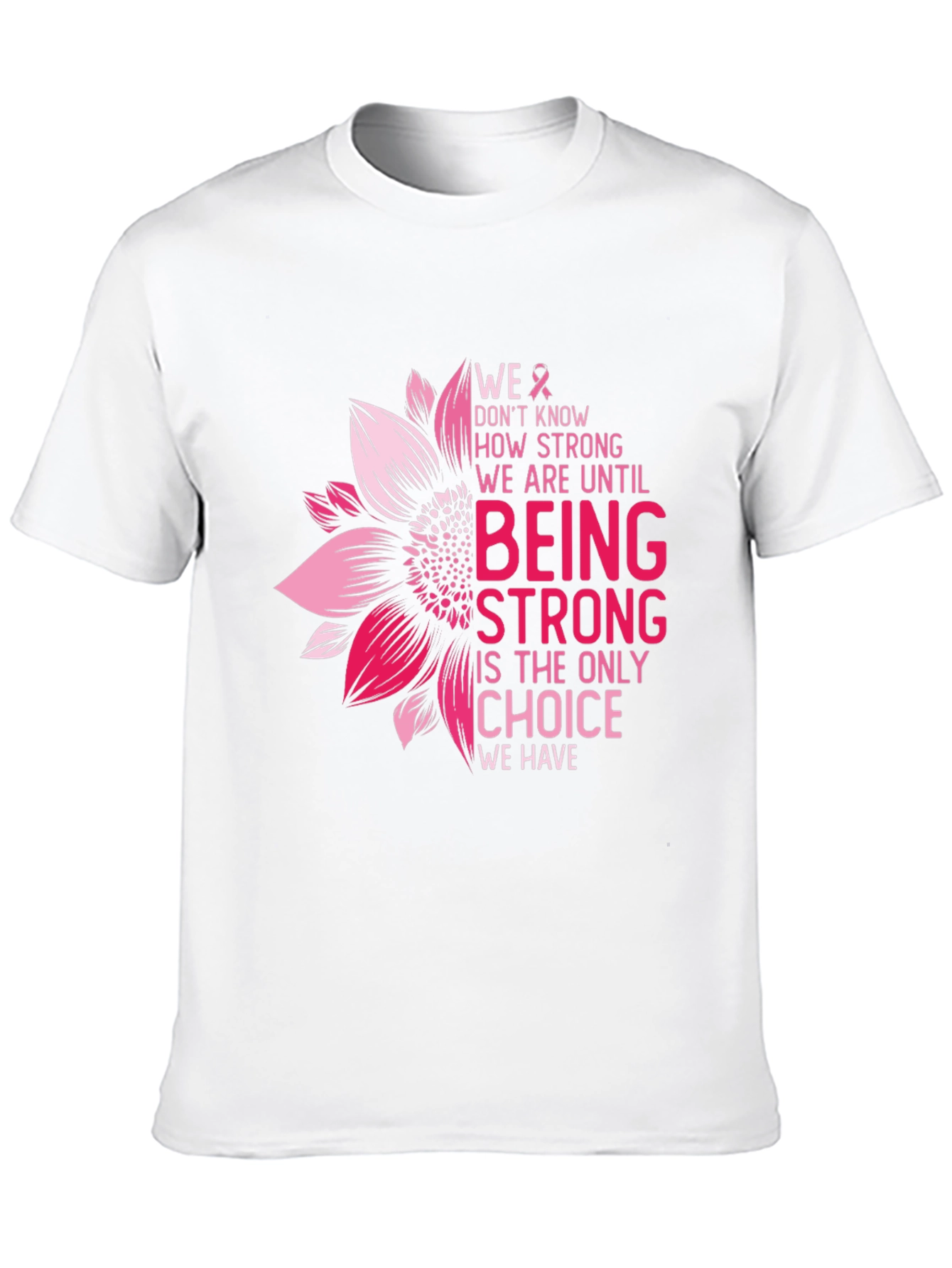 Breast Cancer Awareness Strong Choice Graphic Tee